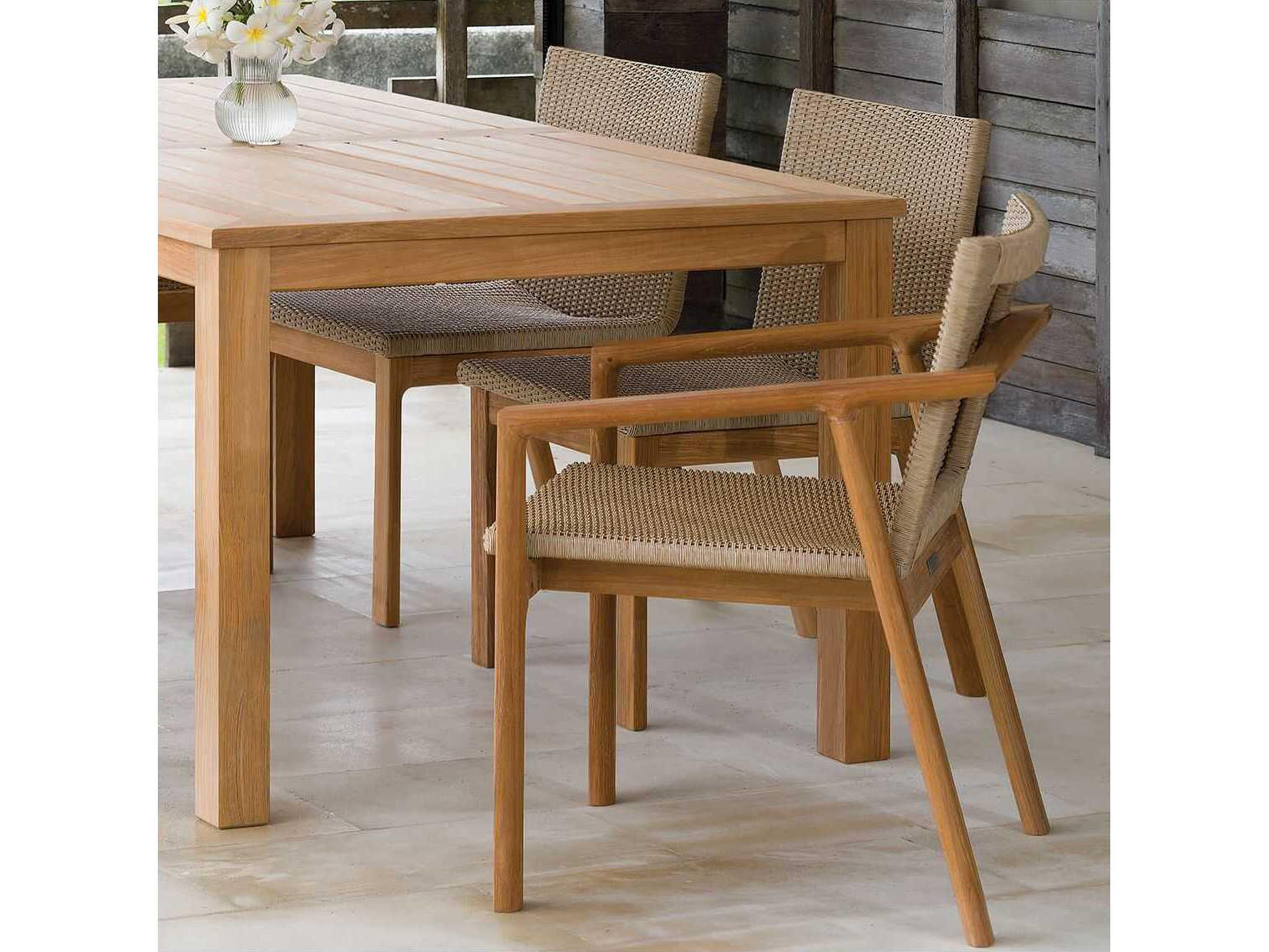 Kingsley Bate Hana Teak Wicker Dining Chair