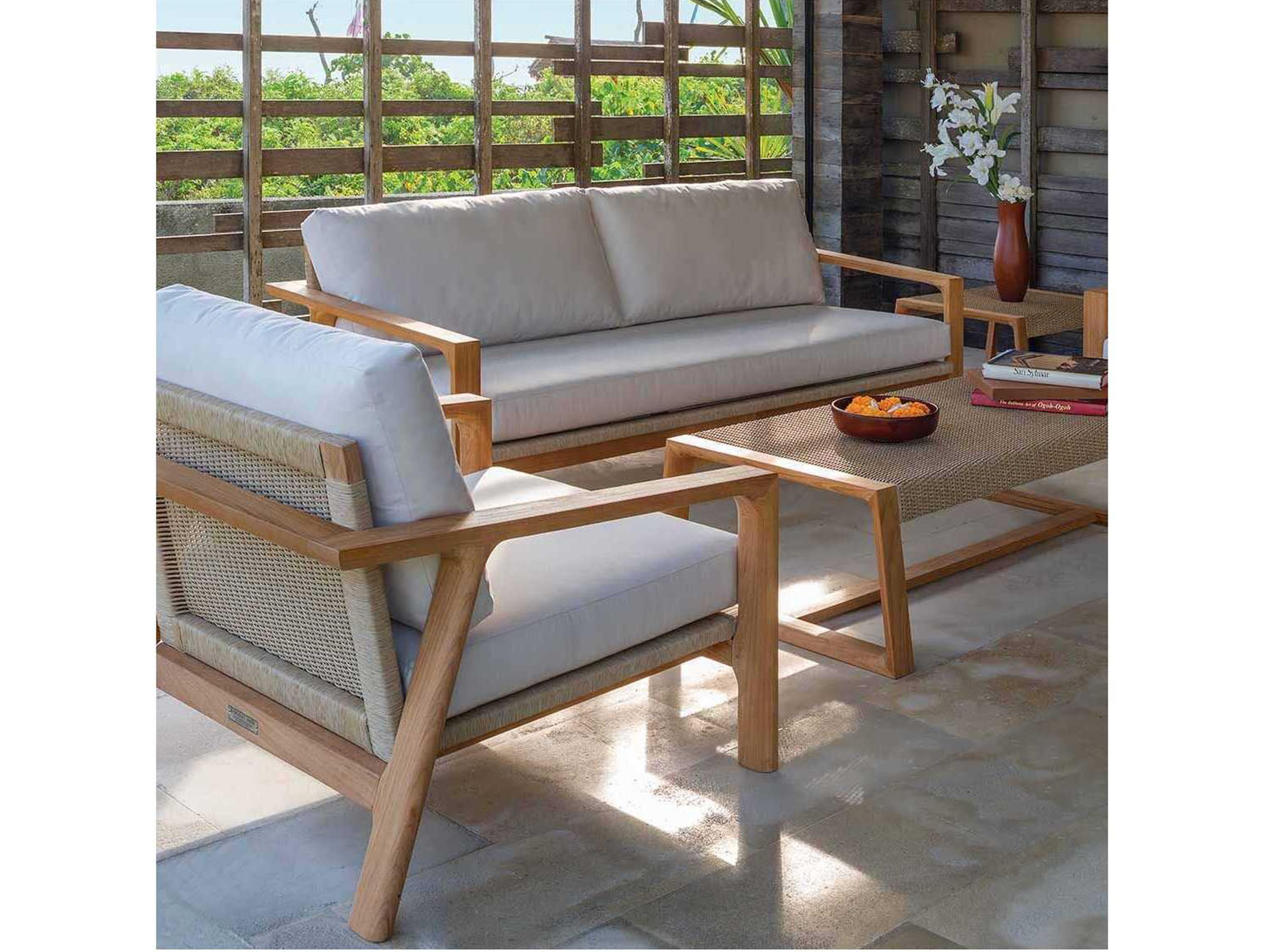 Kingsley Bate Special Order Hana Teak Cushion Sofa