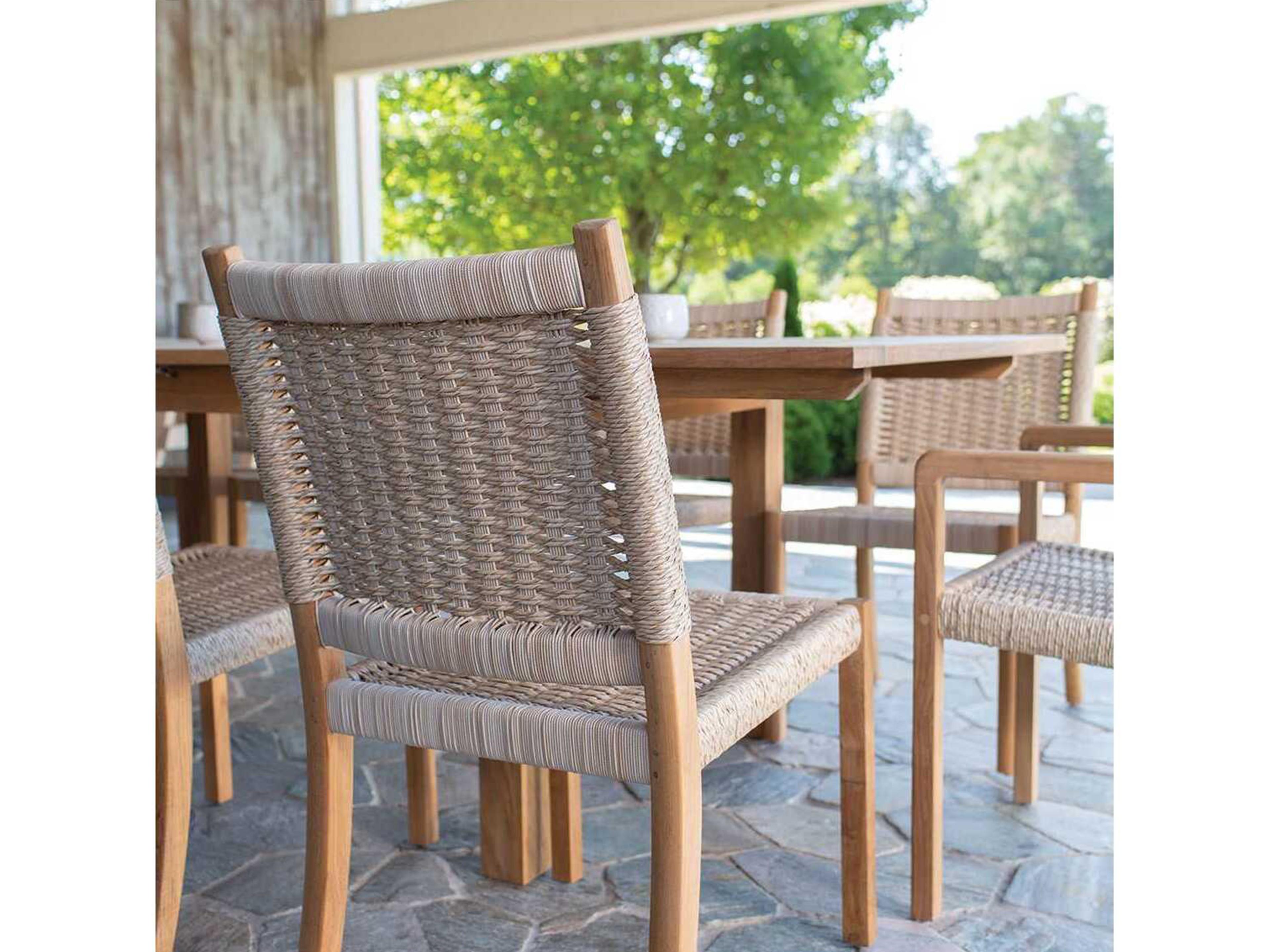 Kingsley Bate Hudson Teak Rope Dining Side Chair