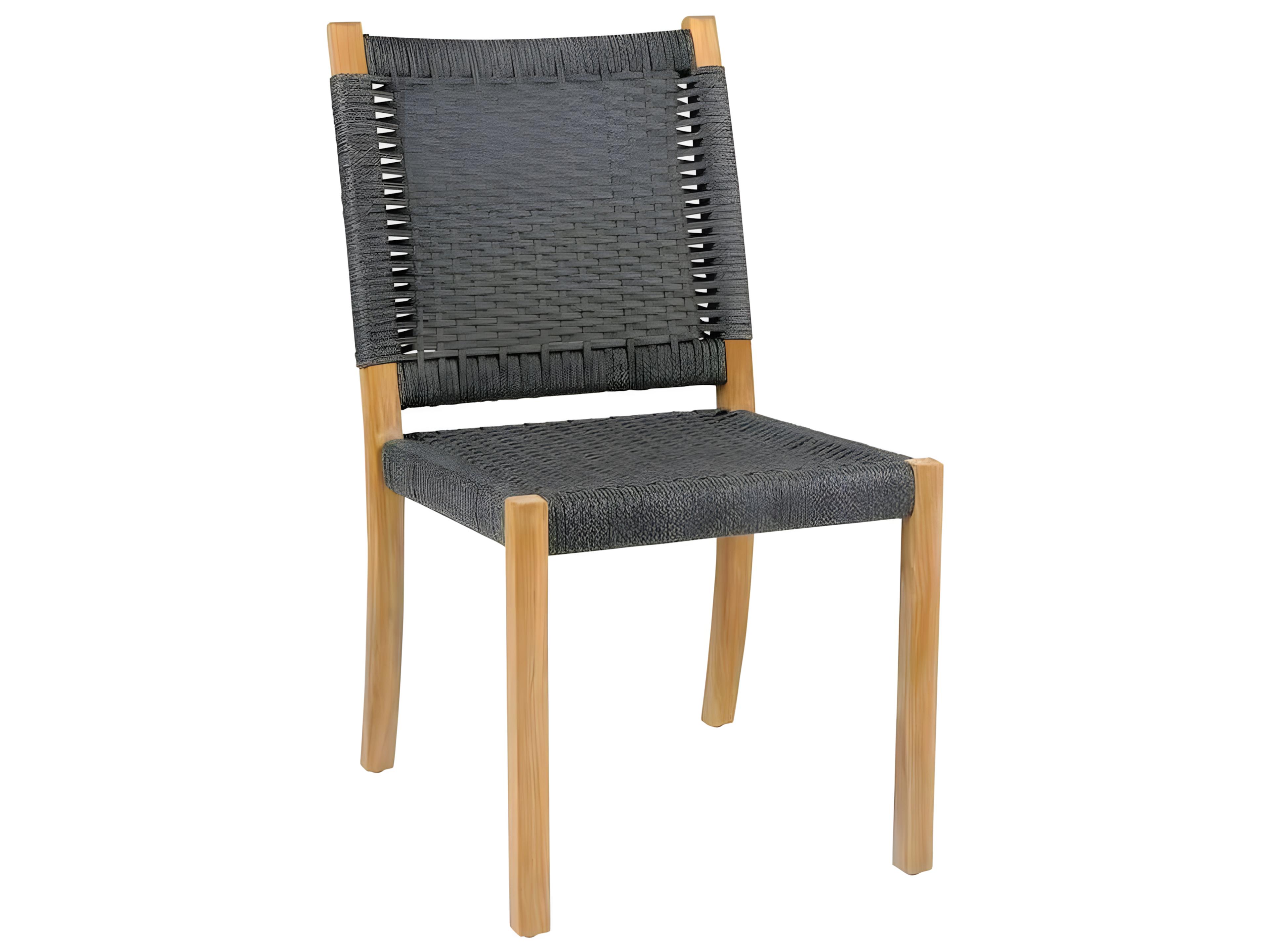 Kingsley Bate Special Order Hudson Teak Rope Dining Side Chair
