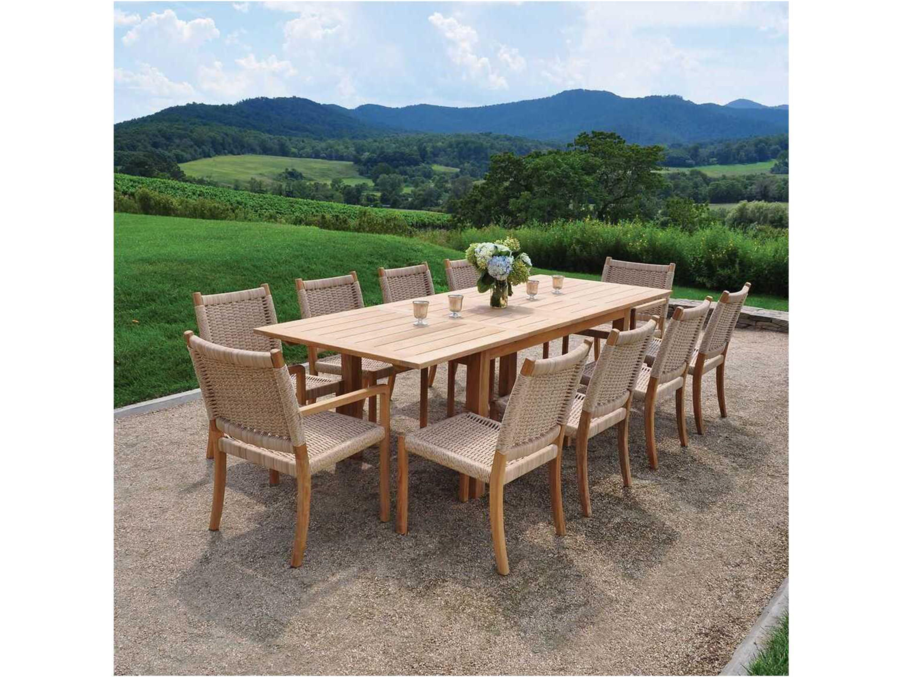 Kingsley Bate Hudson Teak Rope Dining Arm Chair