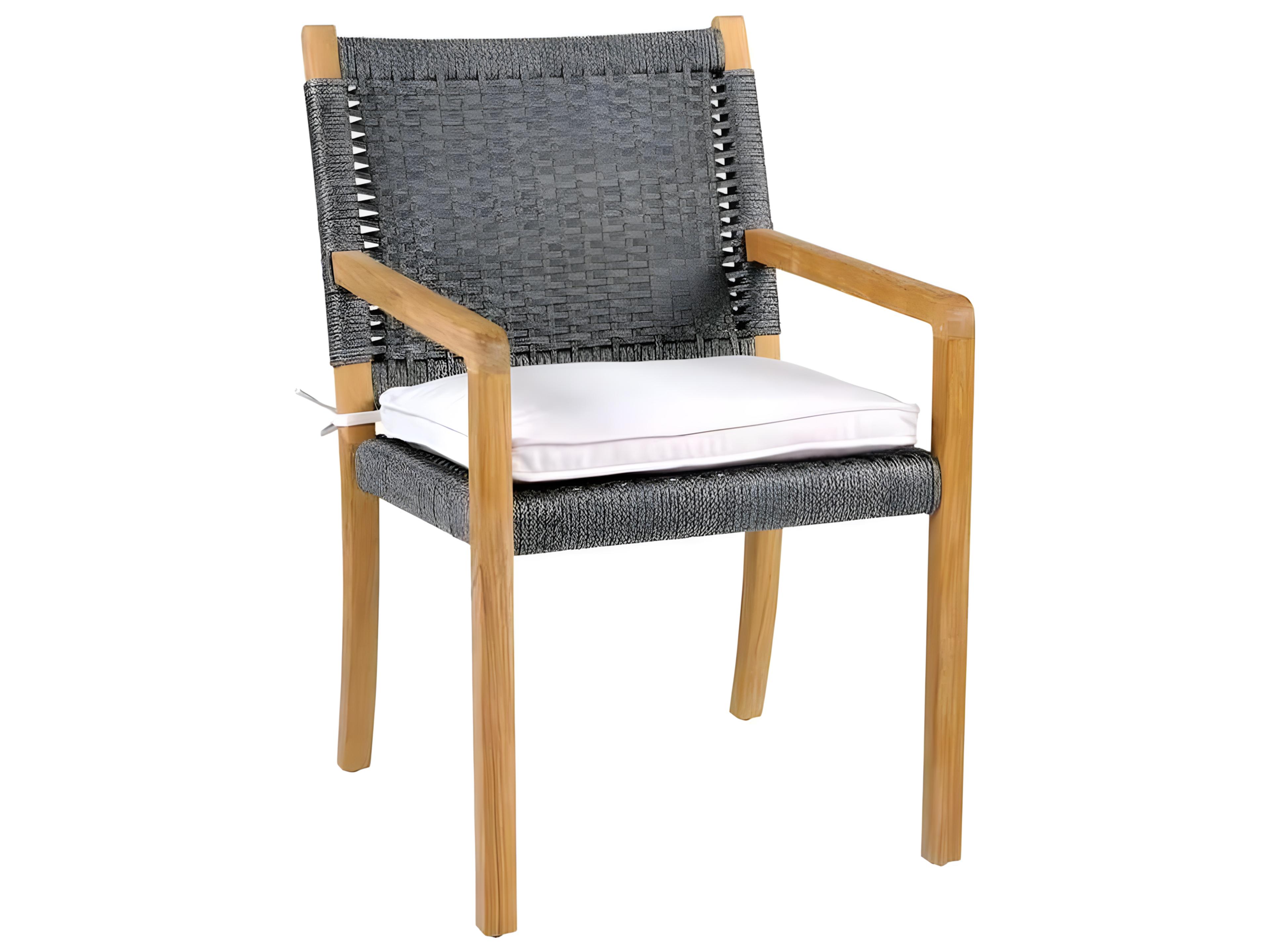 Kingsley Bate Special Order Hudson Teak Rope Dining Arm Chair