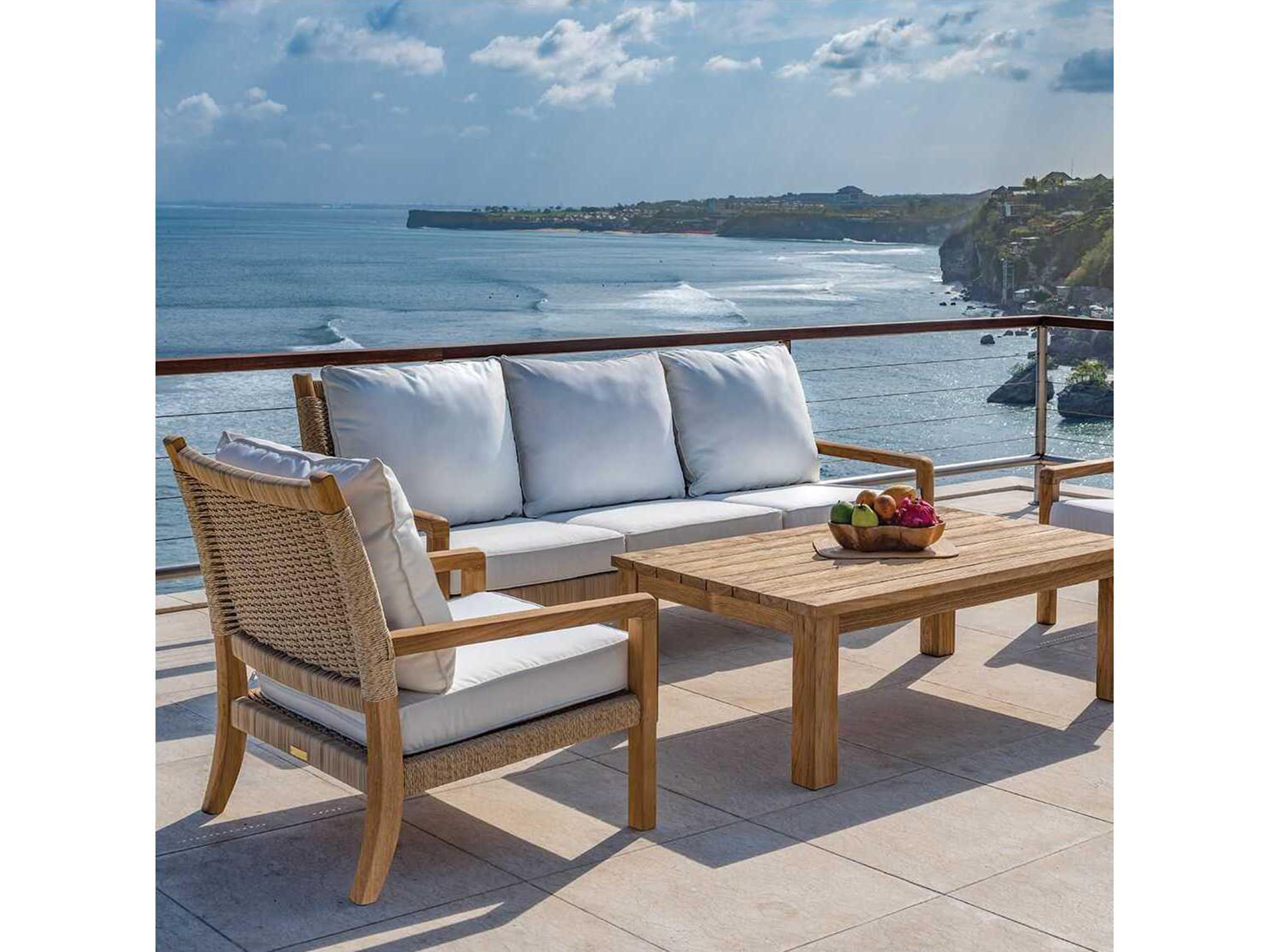 Kingsley Bate Special Order Hudson Teak Rope Cushion Lounge Chair