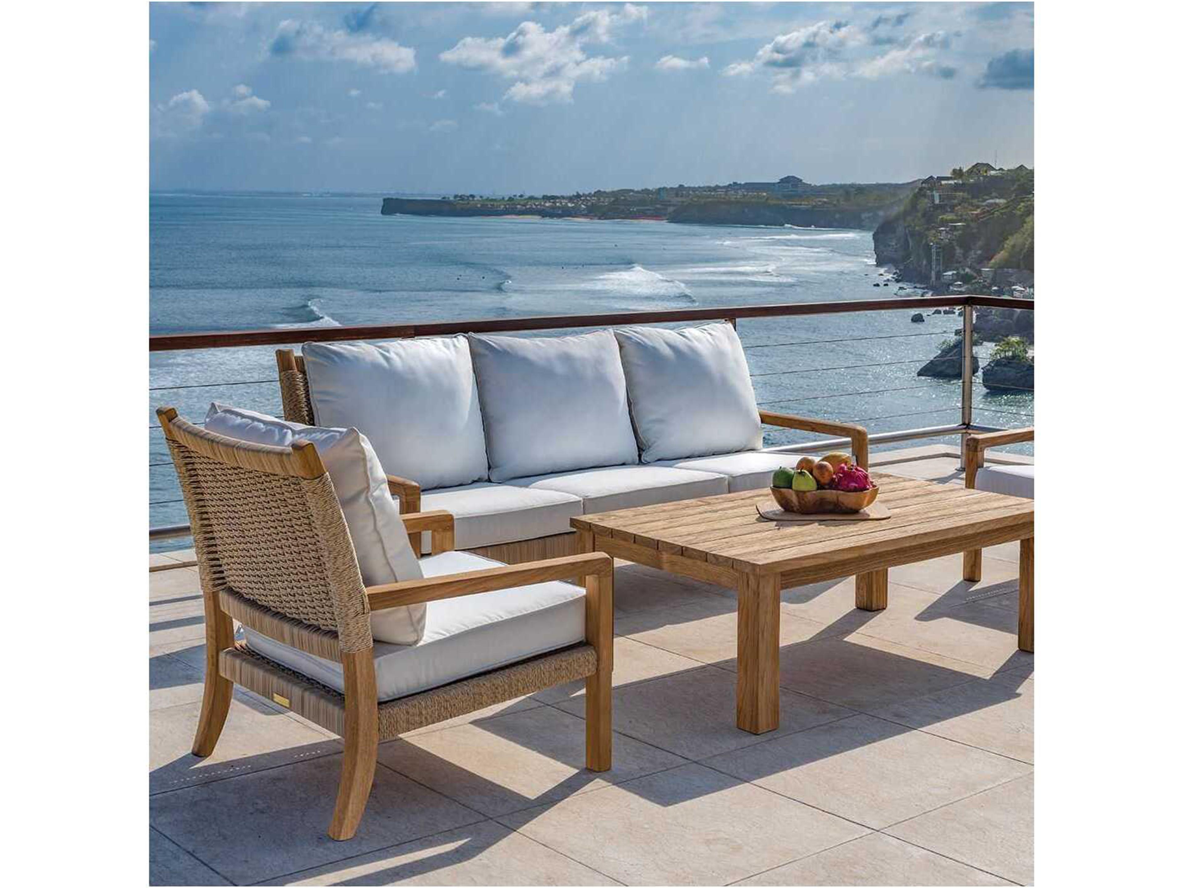 Kingsley Bate Hudson Teak Rope Cushion Loveseat
