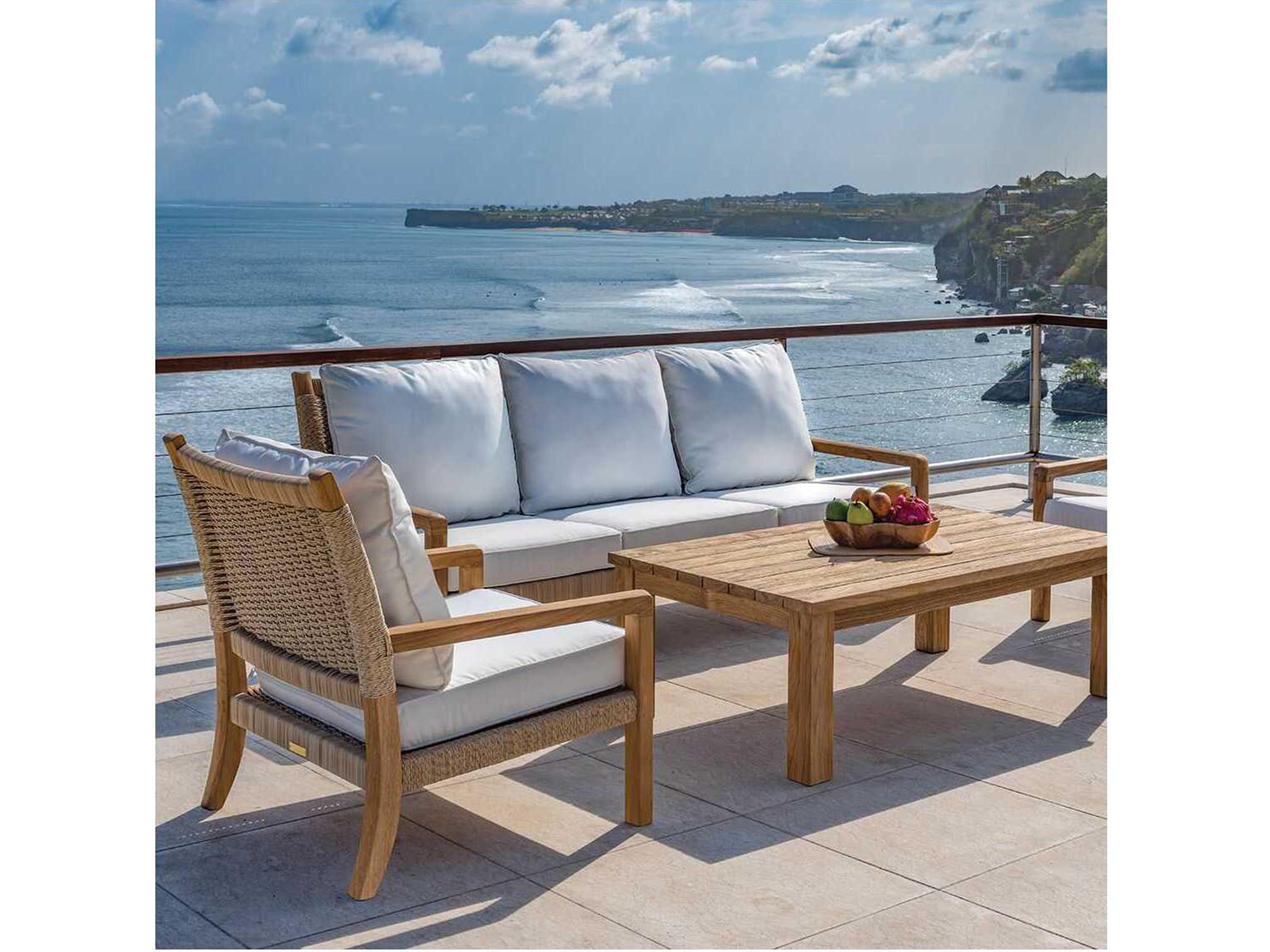 Kingsley Bate Hudson Teak Rope Cushion Sofa