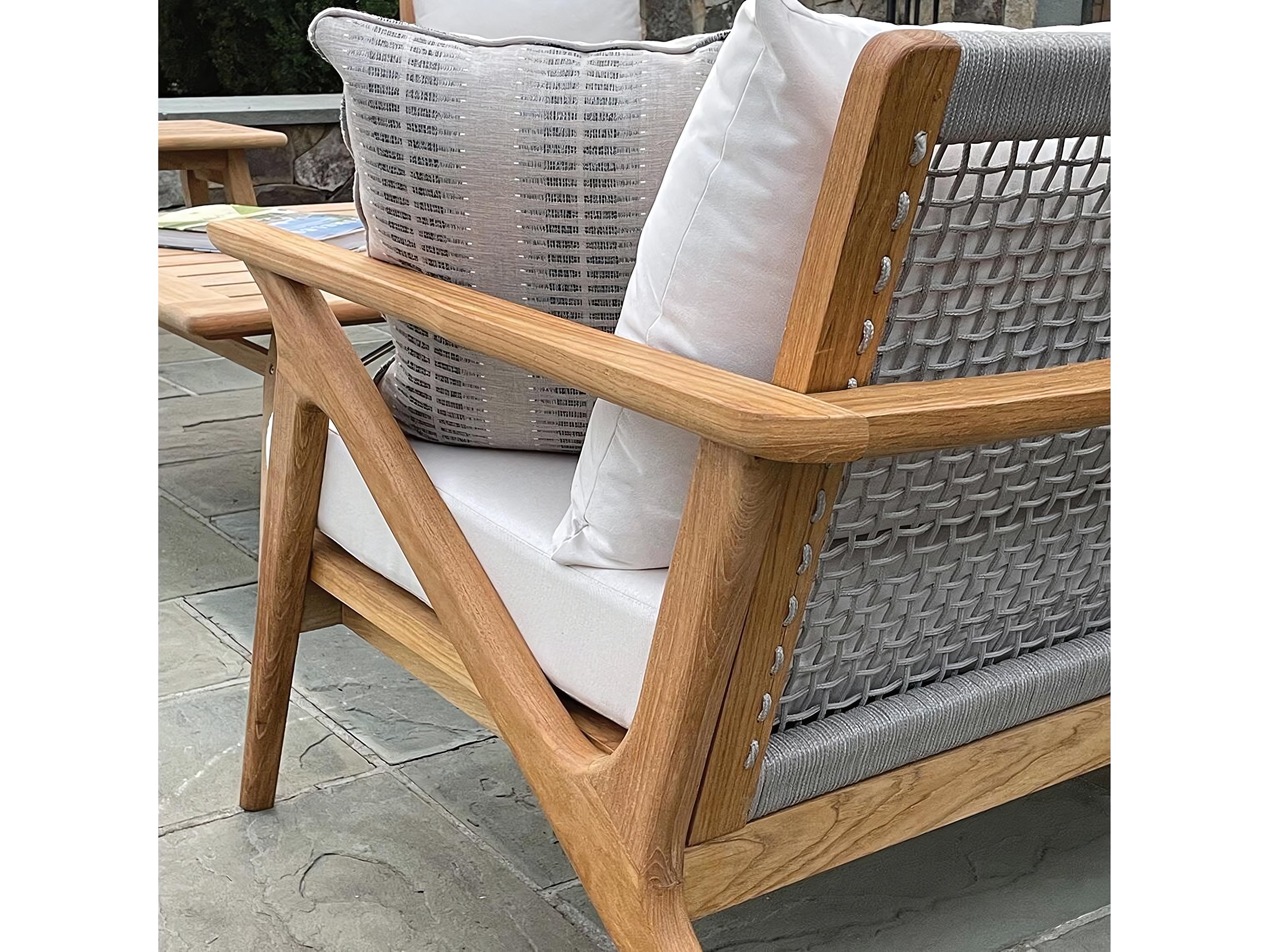 Kingsley Bate Special Order Soho Teak Cushion Sofa