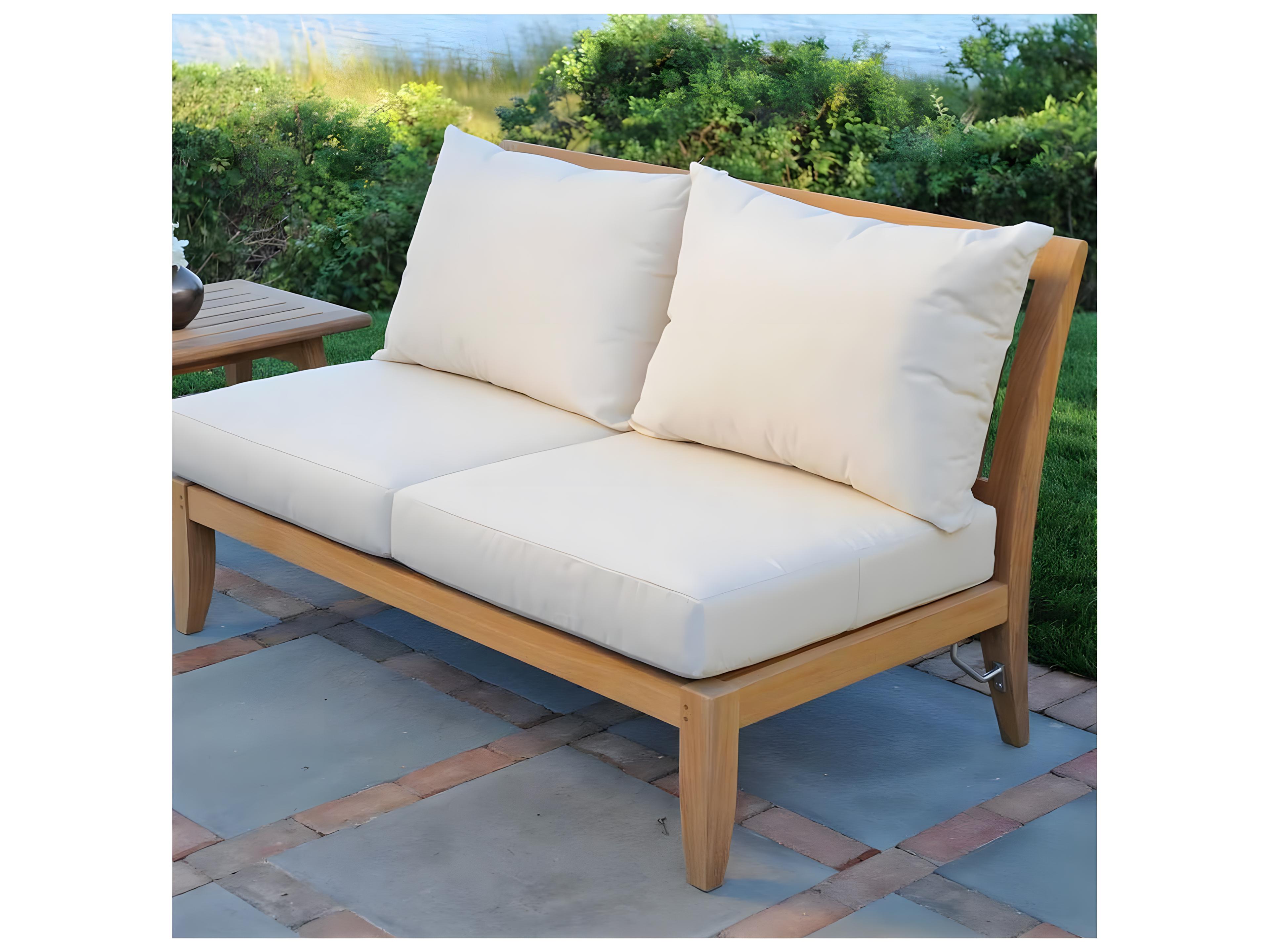 Kingsley Bate Ipanema Teak Cushion Modular Loveseat