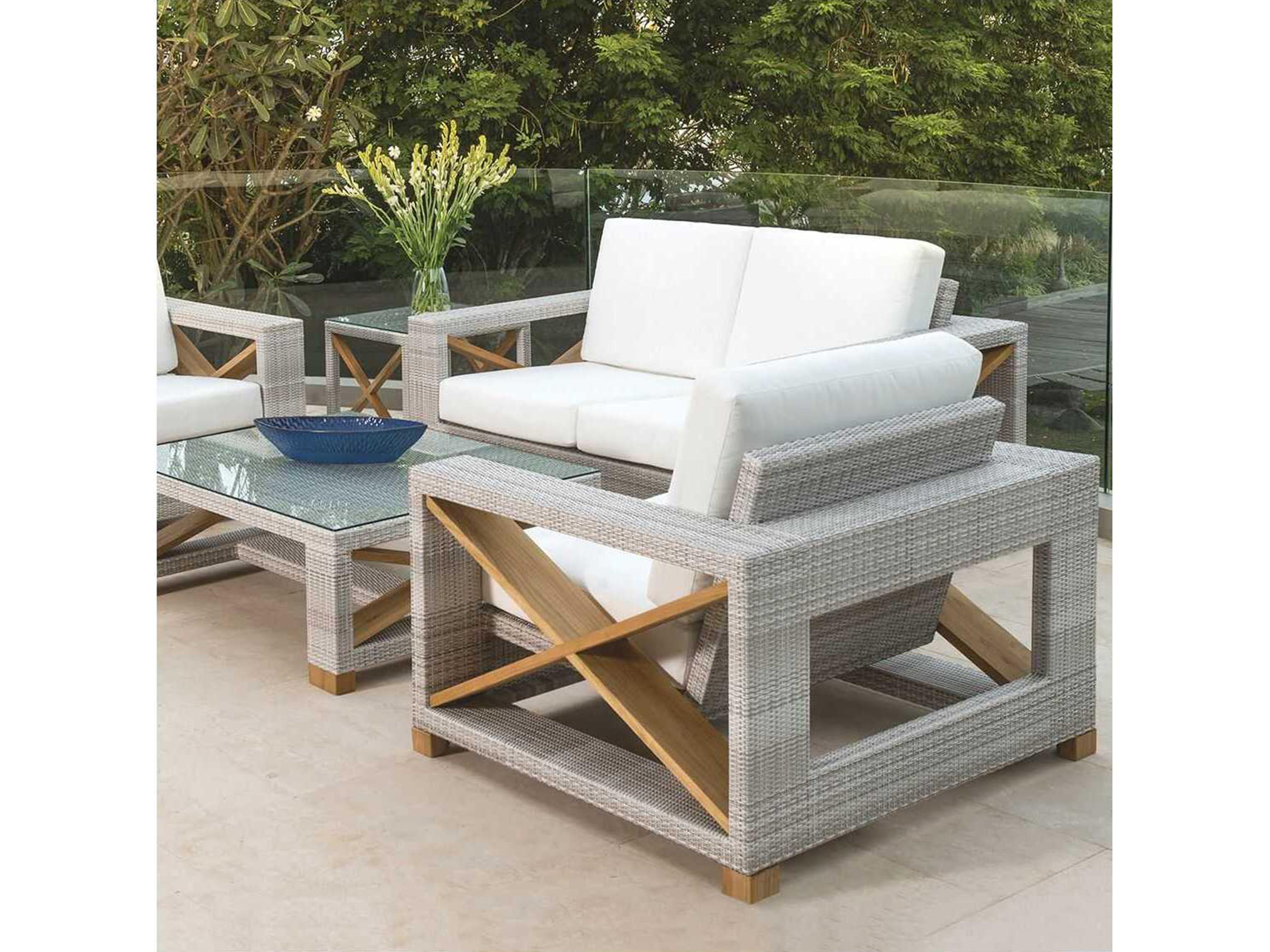 Kingsley Bate Special Order Jupiter Teak Cushion Loveseat