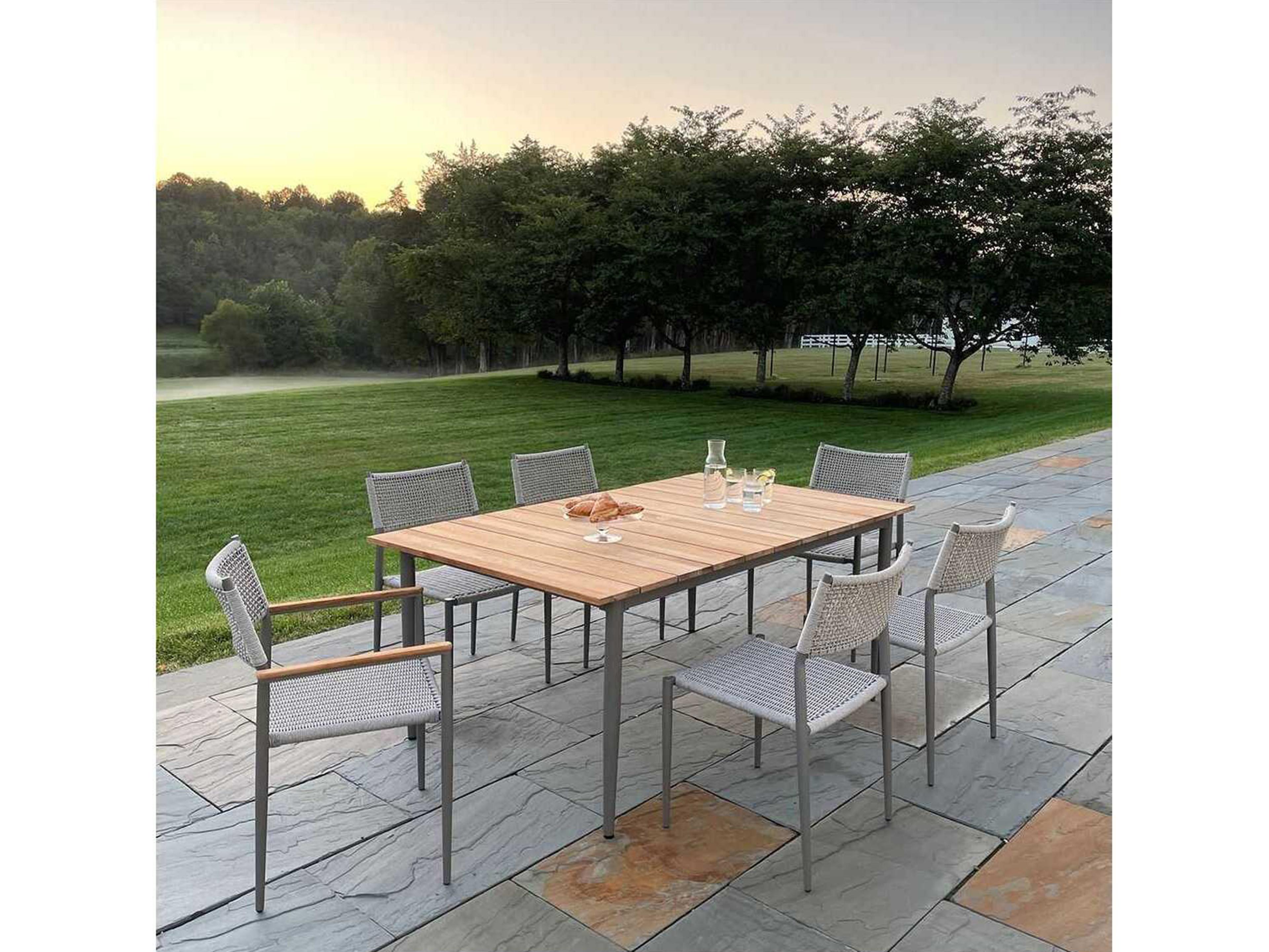 Kingsley Bate La Jolla Aluminum Rope Dining Side Chair