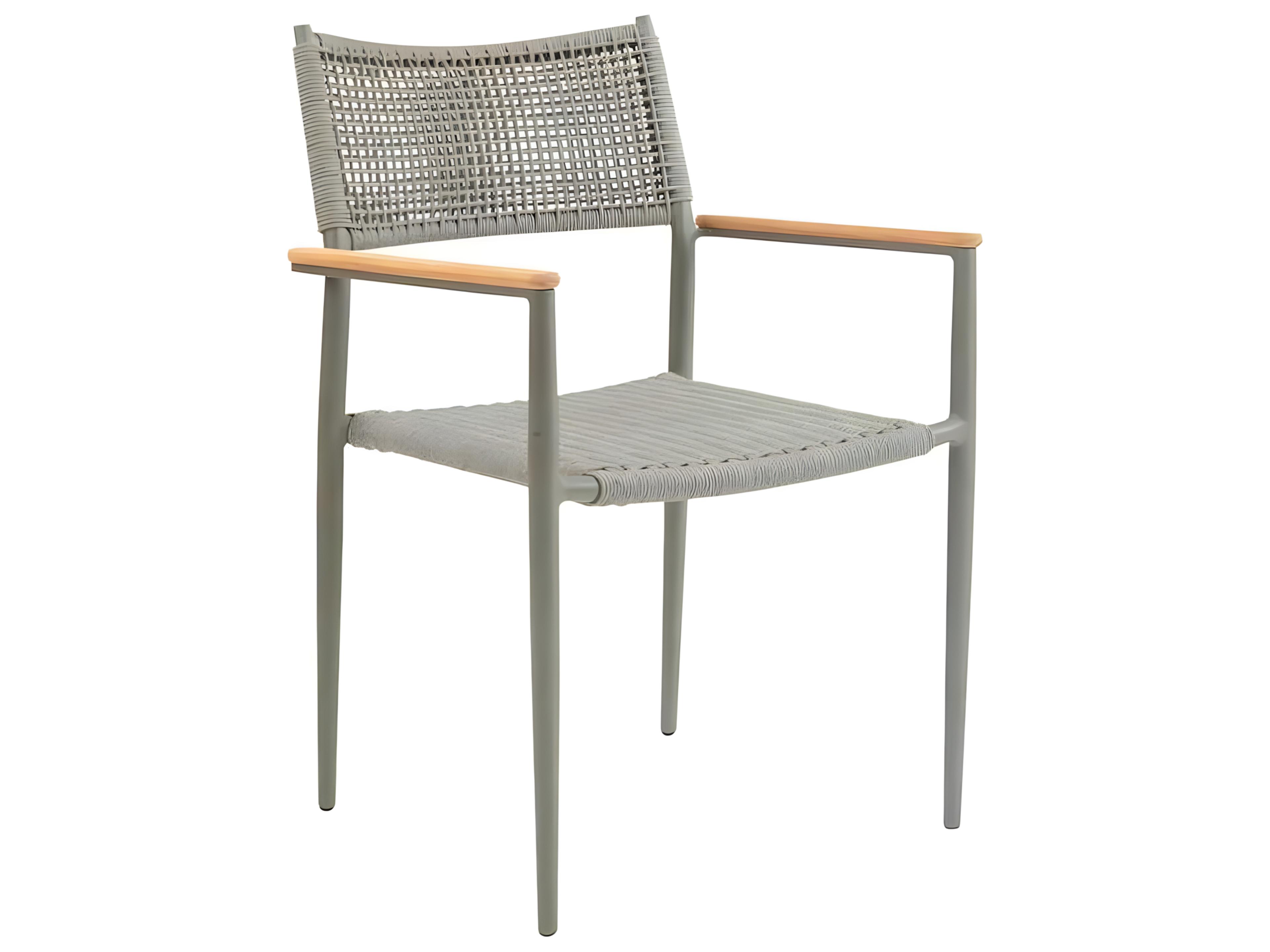 La Jolla Aluminum Wicker Dining Arm Chair