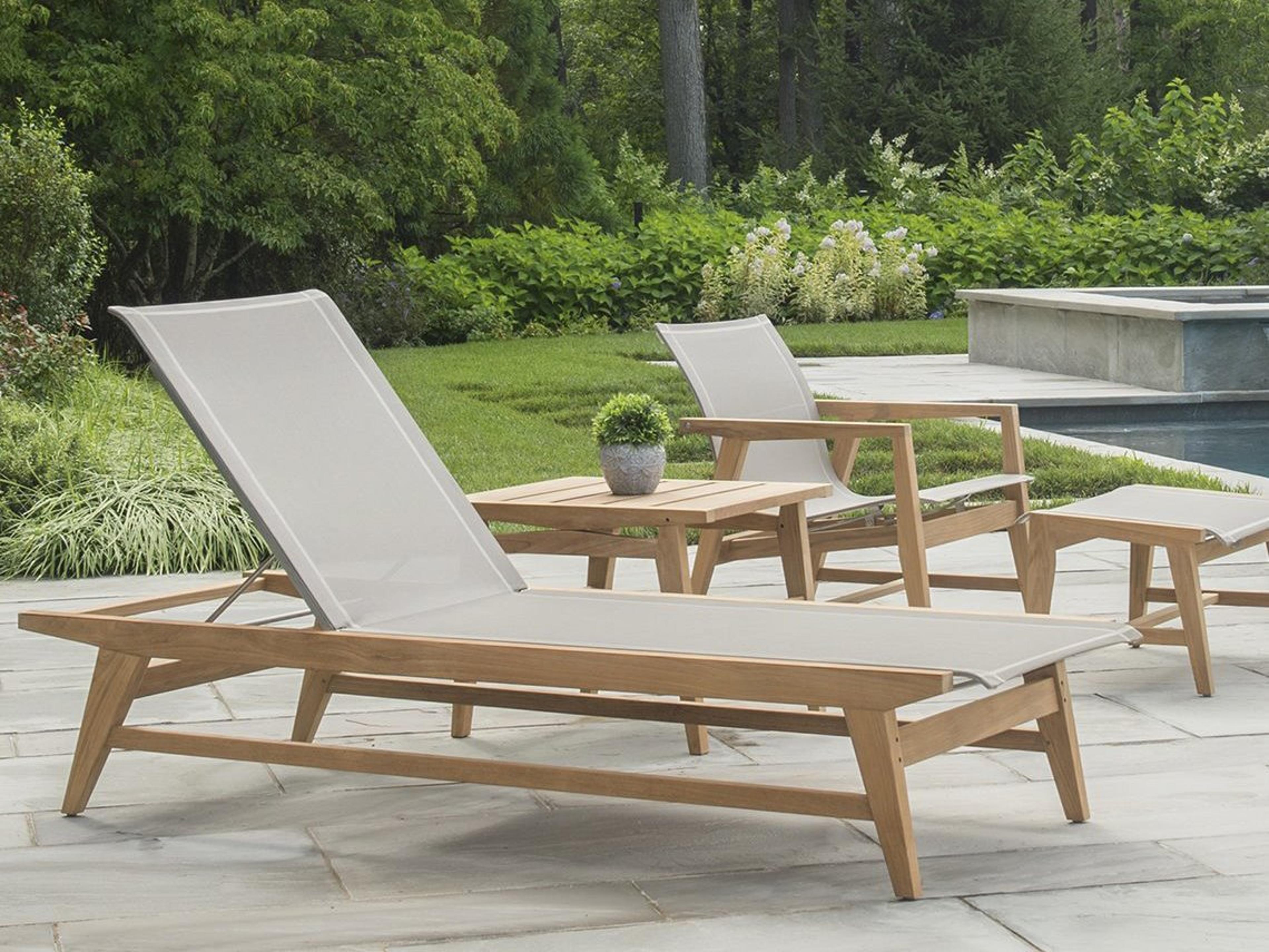 Marin Teak Sling Lounge Set