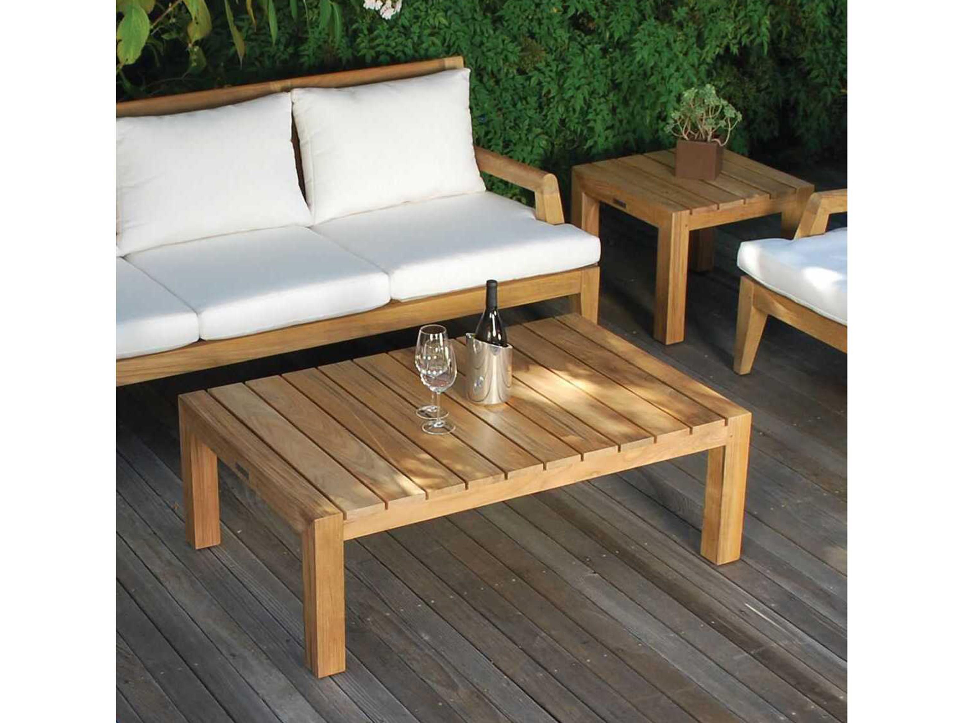 Kingsley Bate Mendocino Teak 47"W x 31"D Rectangular Coffee Table