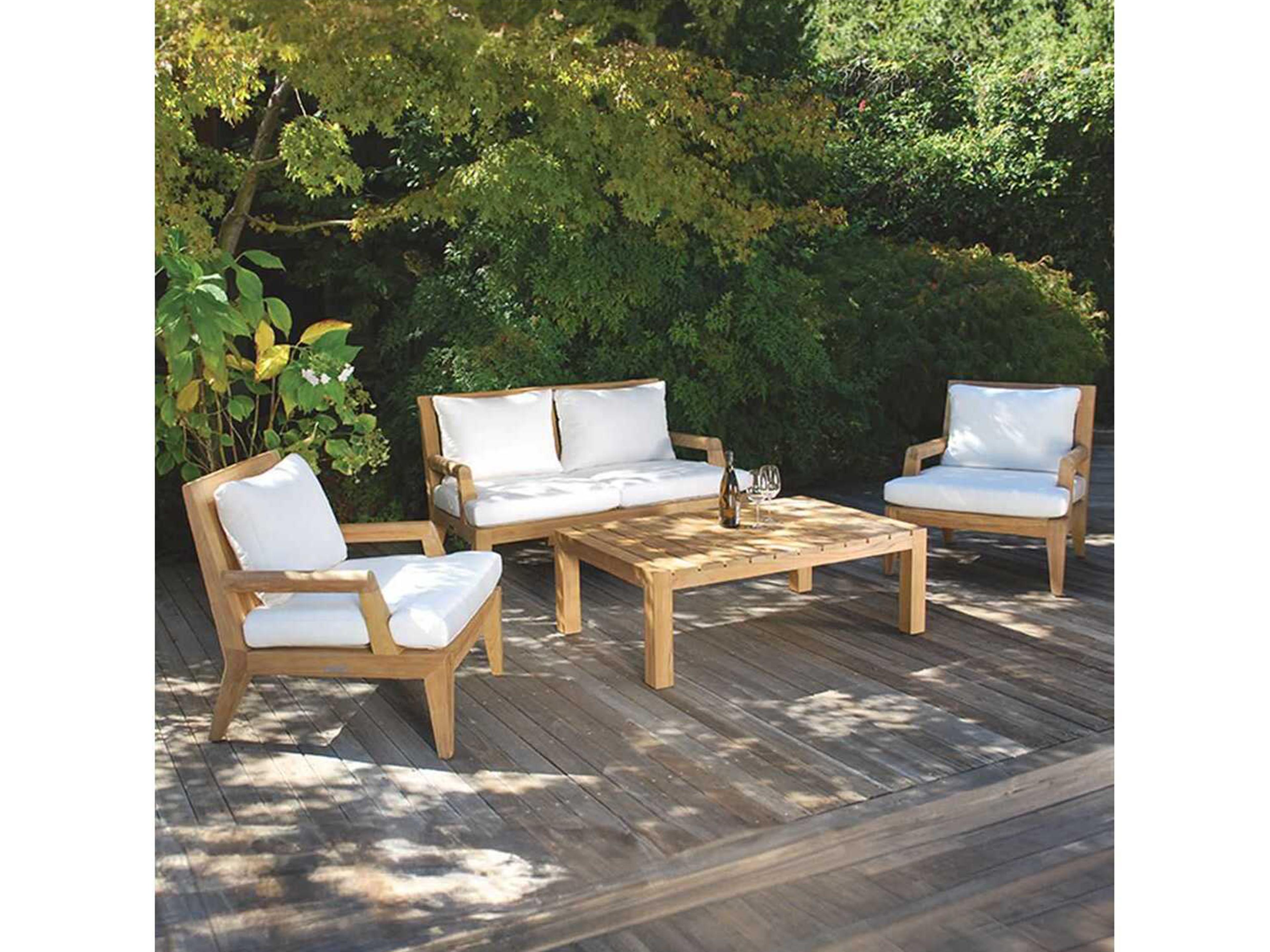 Kingsley Bate Mendocino Teak 47"W x 31"D Rectangular Coffee Table