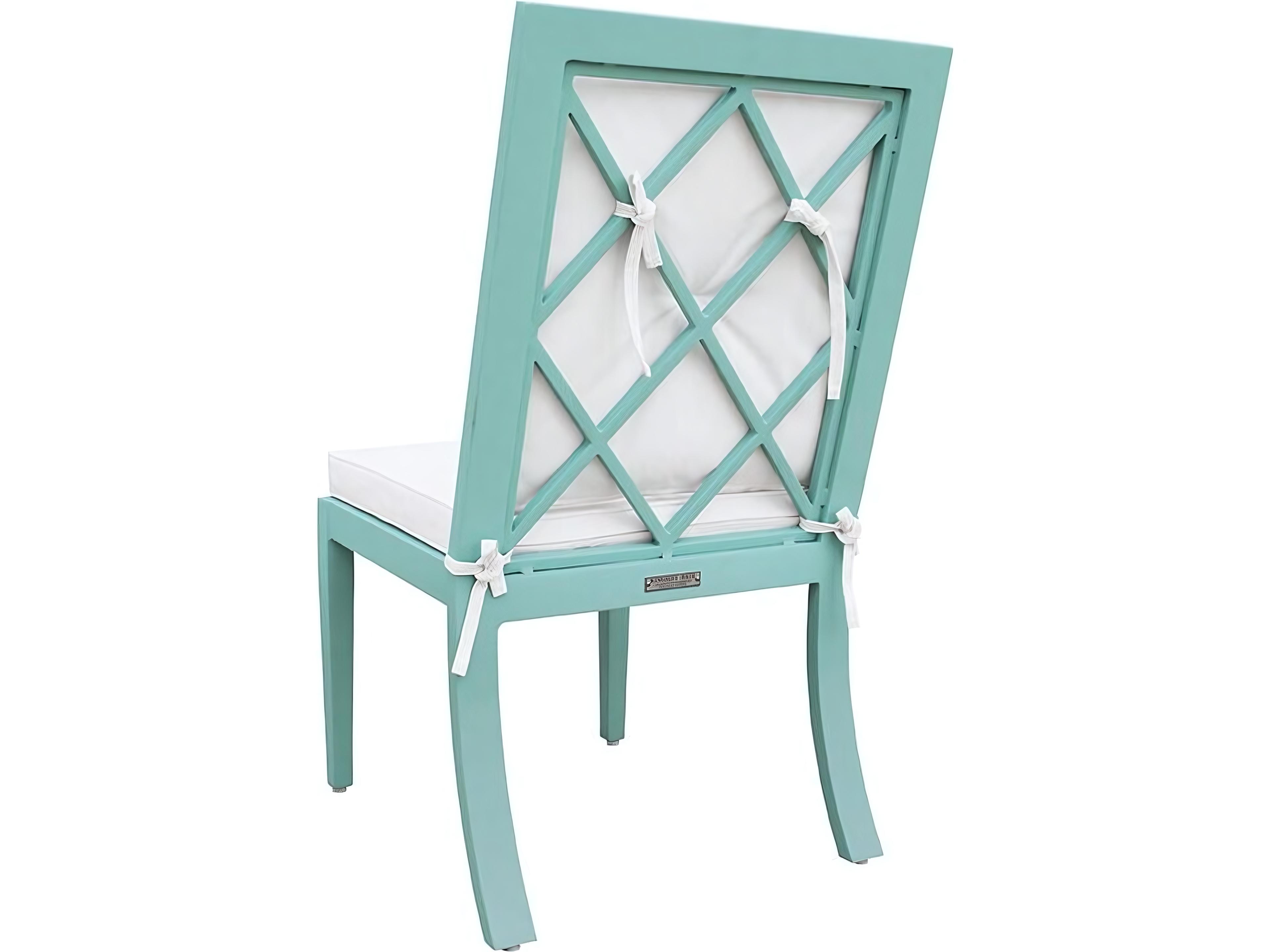 Kingsley Bate Special Order Meredith Aluminum Cushion Dining Side Chair