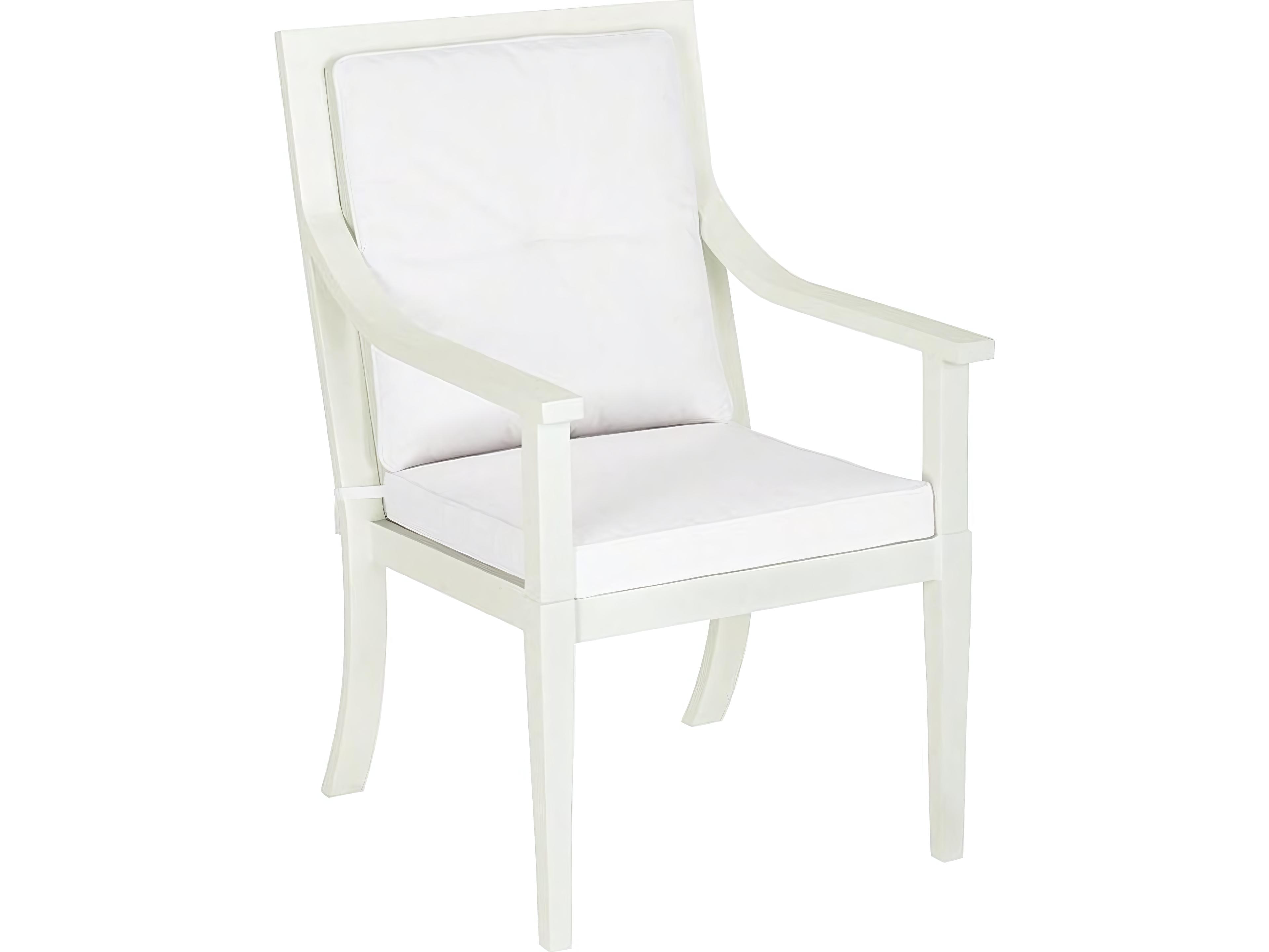 Kingsley Bate Special Order Meredith Aluminum Cushion Dining Arm Chair