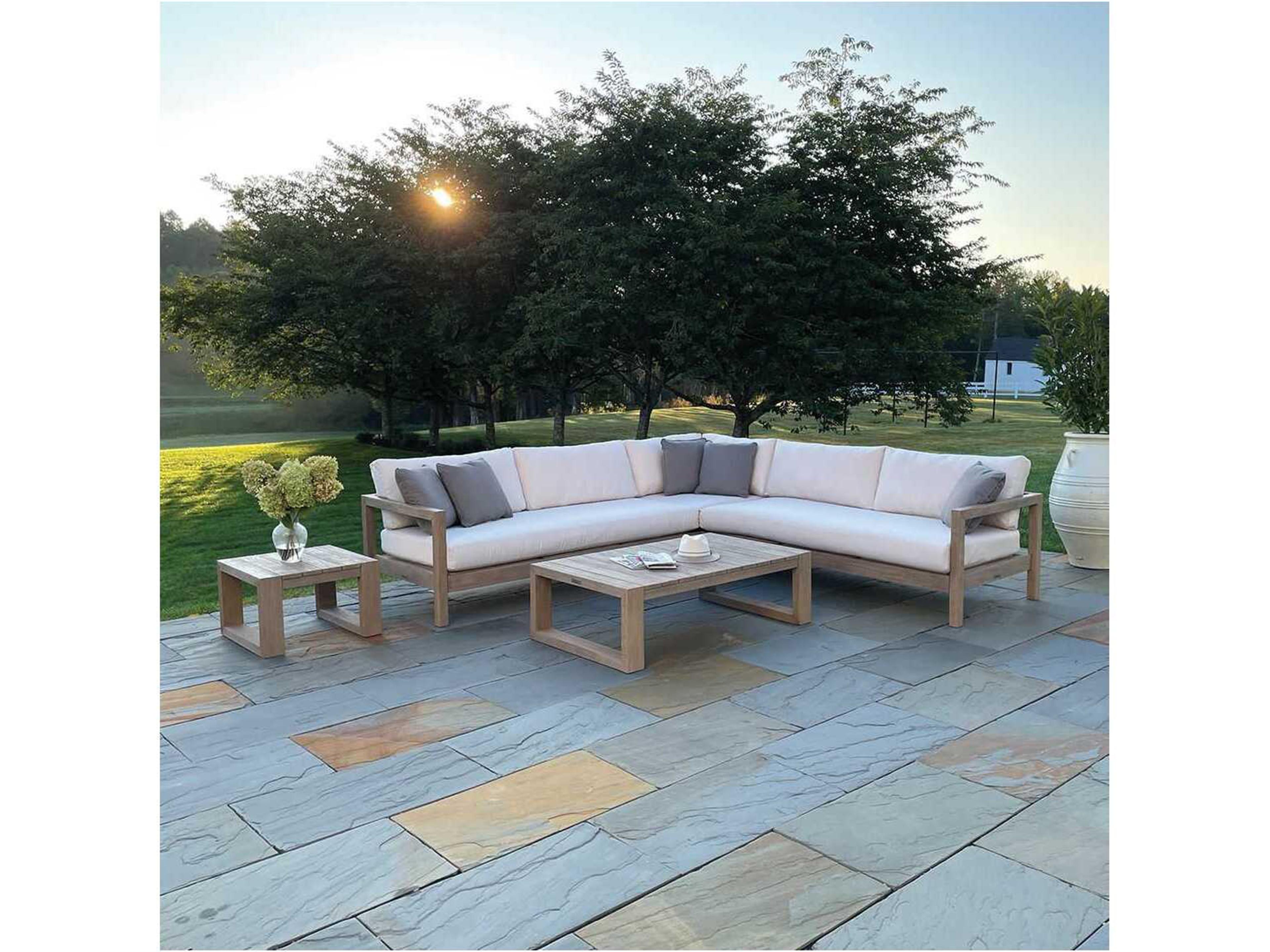 Kingsley Bate Special Order Montauk Teak Cushion Right Arm Sofa