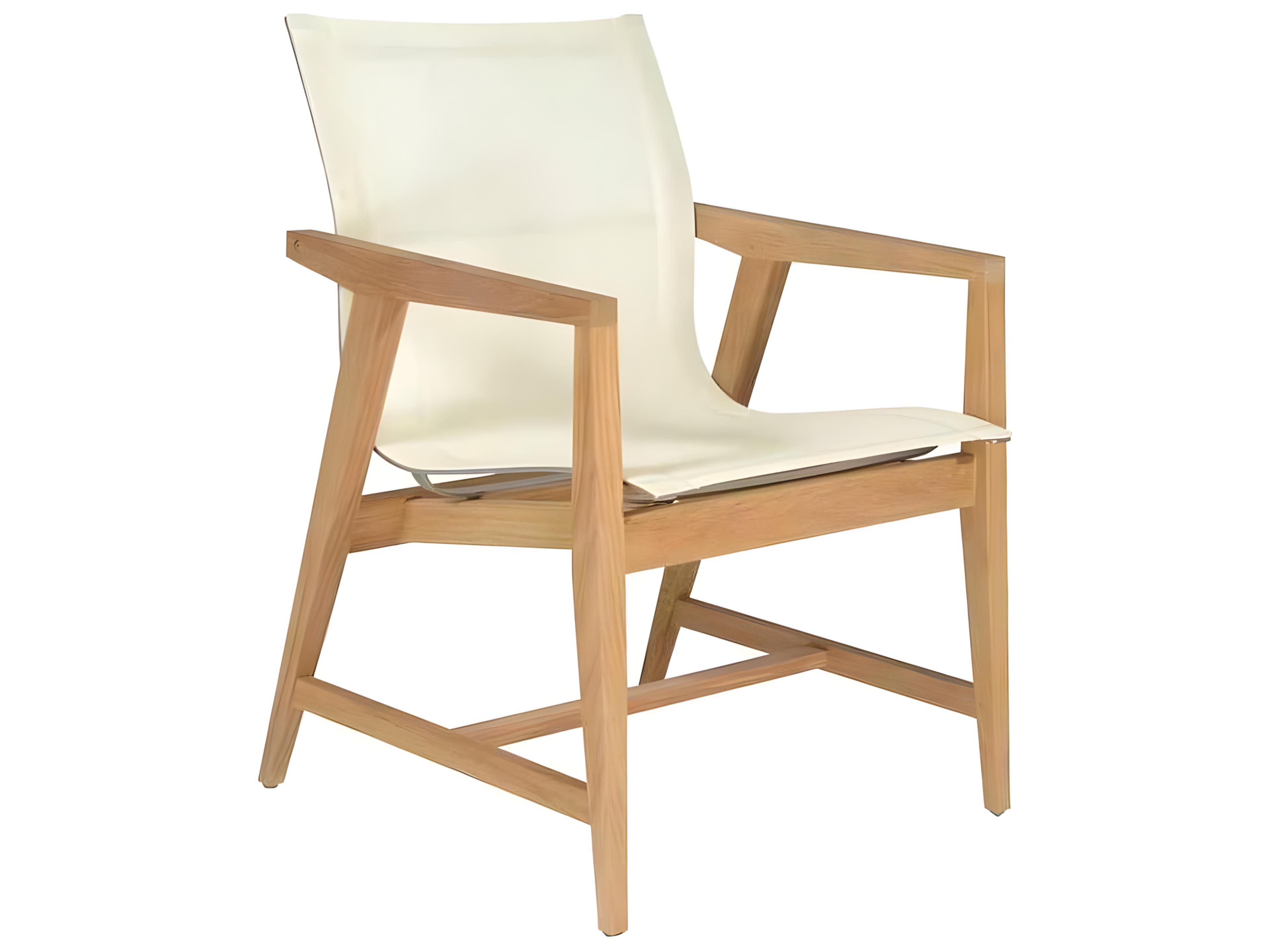 Kingsley Bate Marin Teak Sling Dining Arm Chair