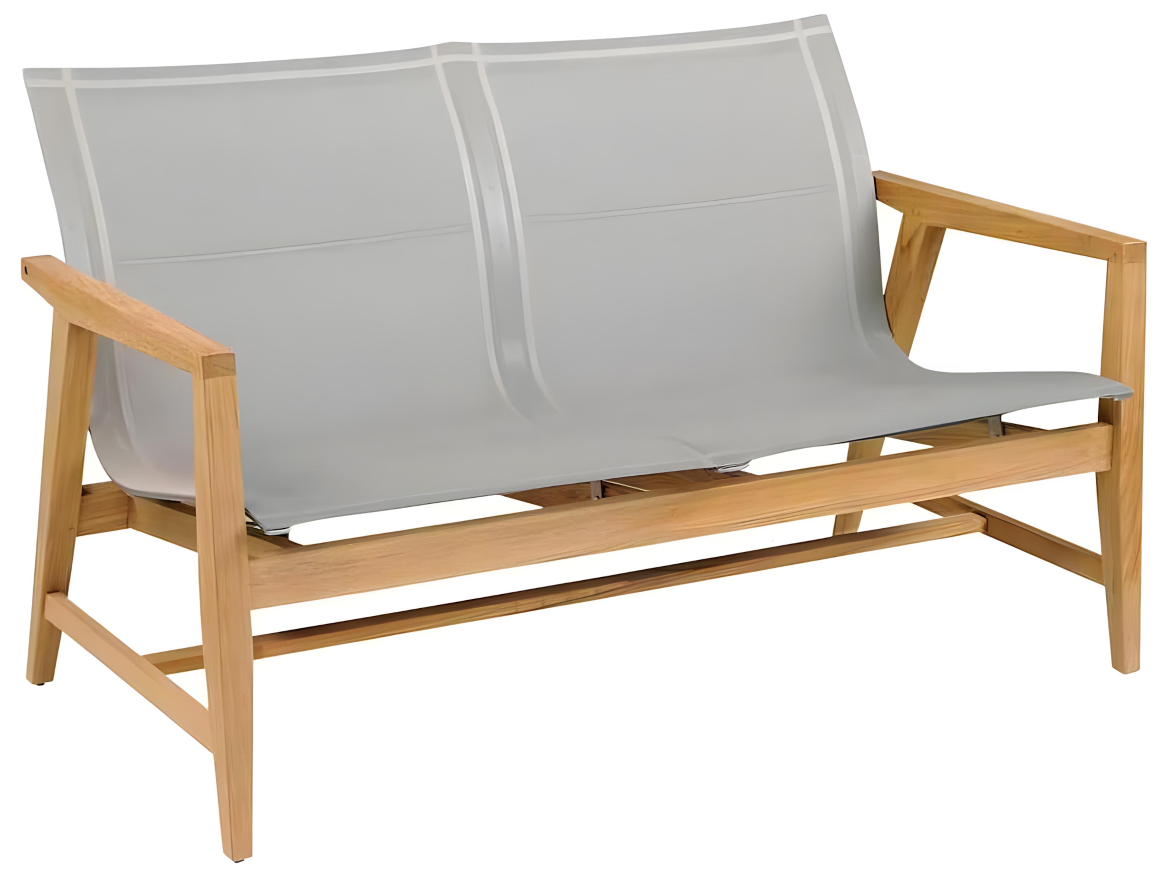 Marin Teak Sling Loveseat