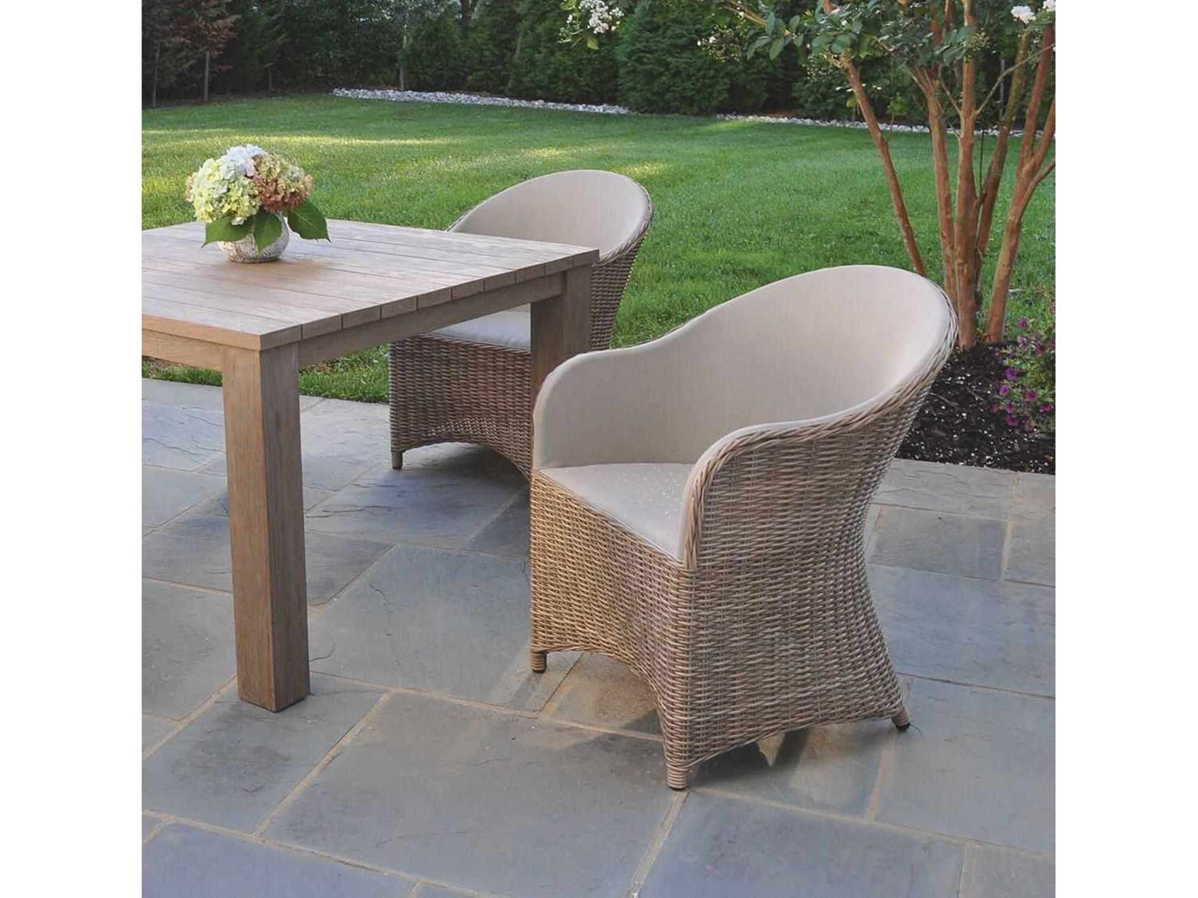 Kingsley Bate Milano Wicker Sling Dining Arm Chair