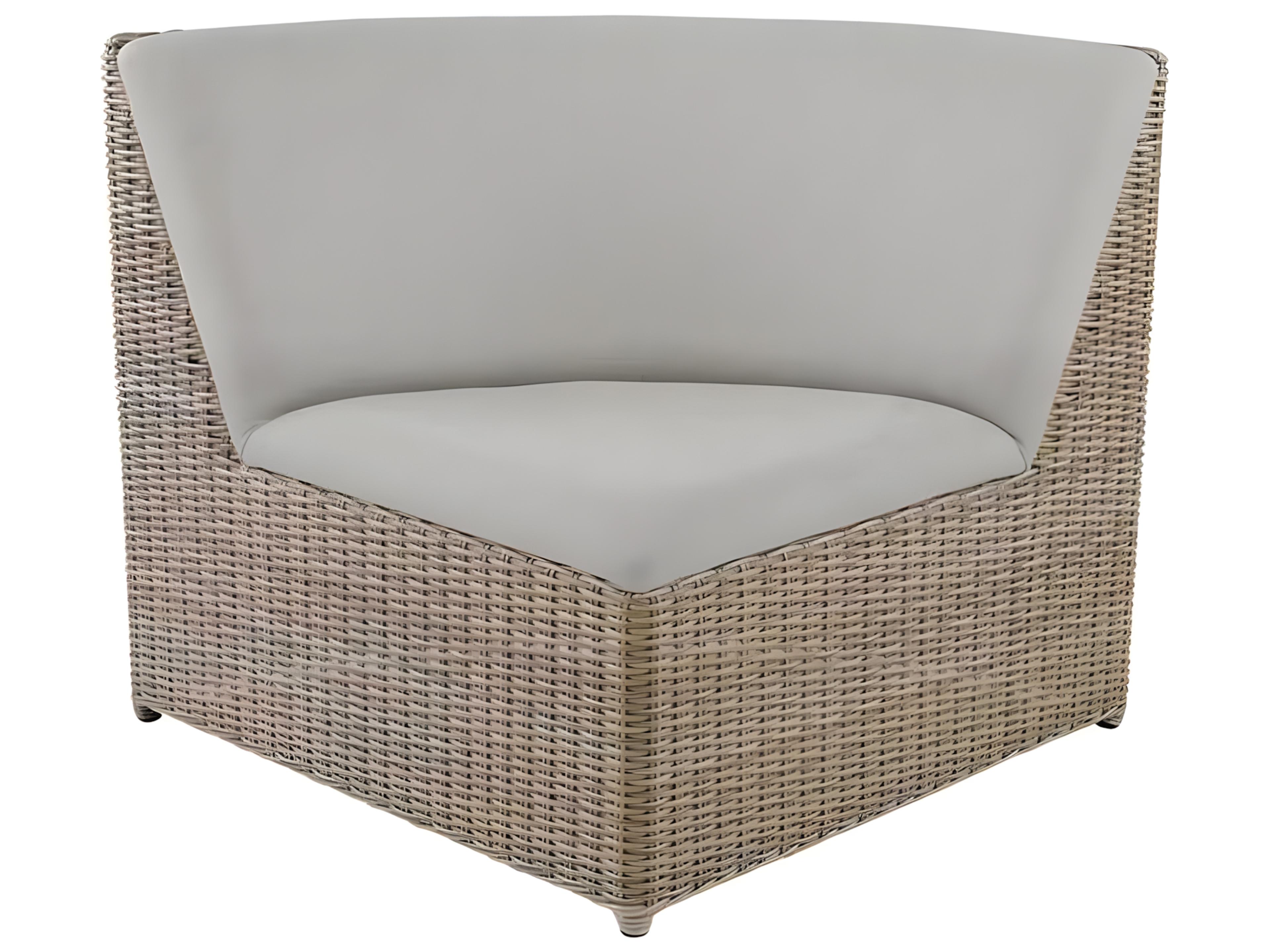 Milano Wicker Sling Curved Corner Lounge Chair