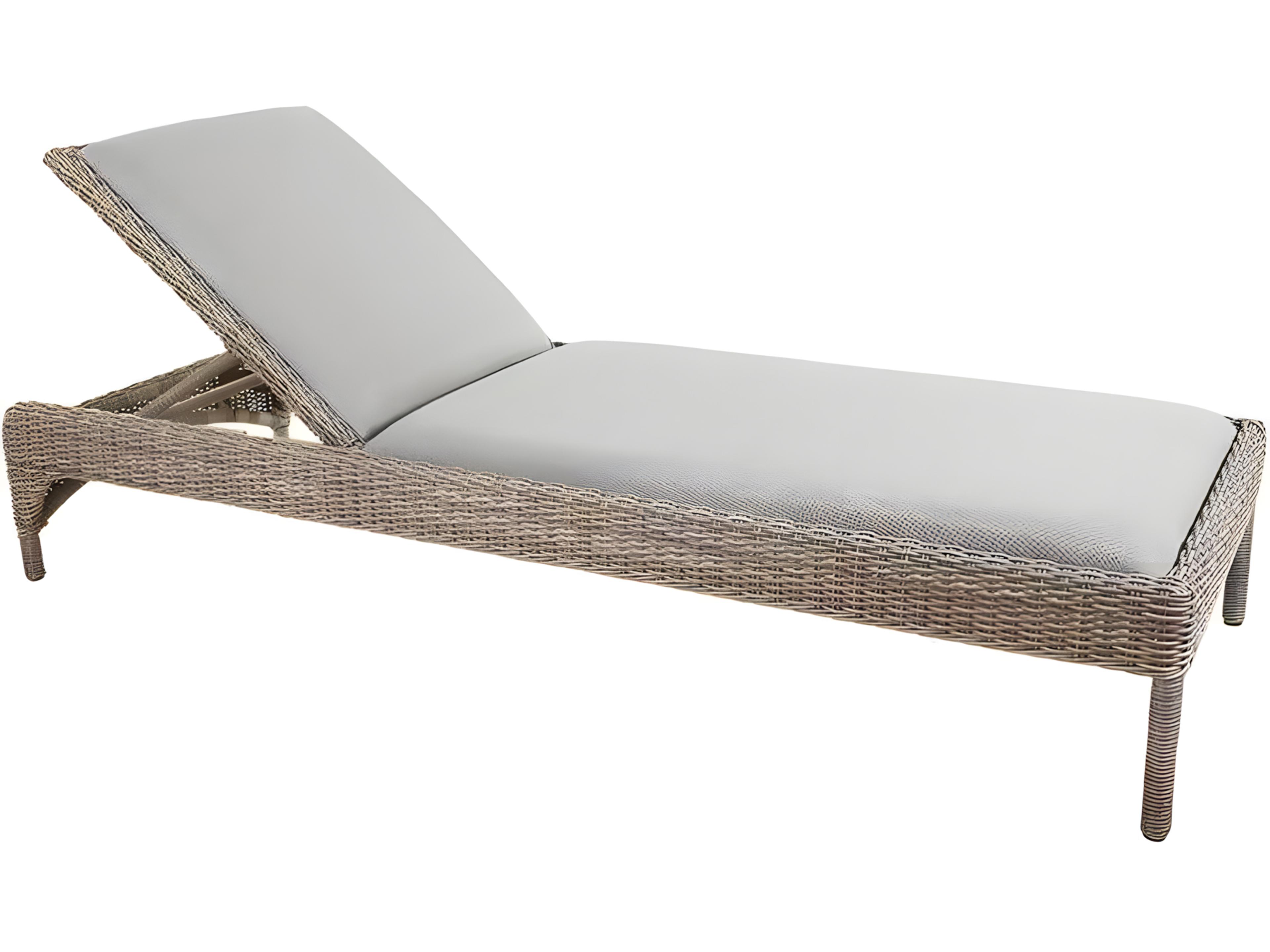Milano Wicker Cushion Chaise Lounge