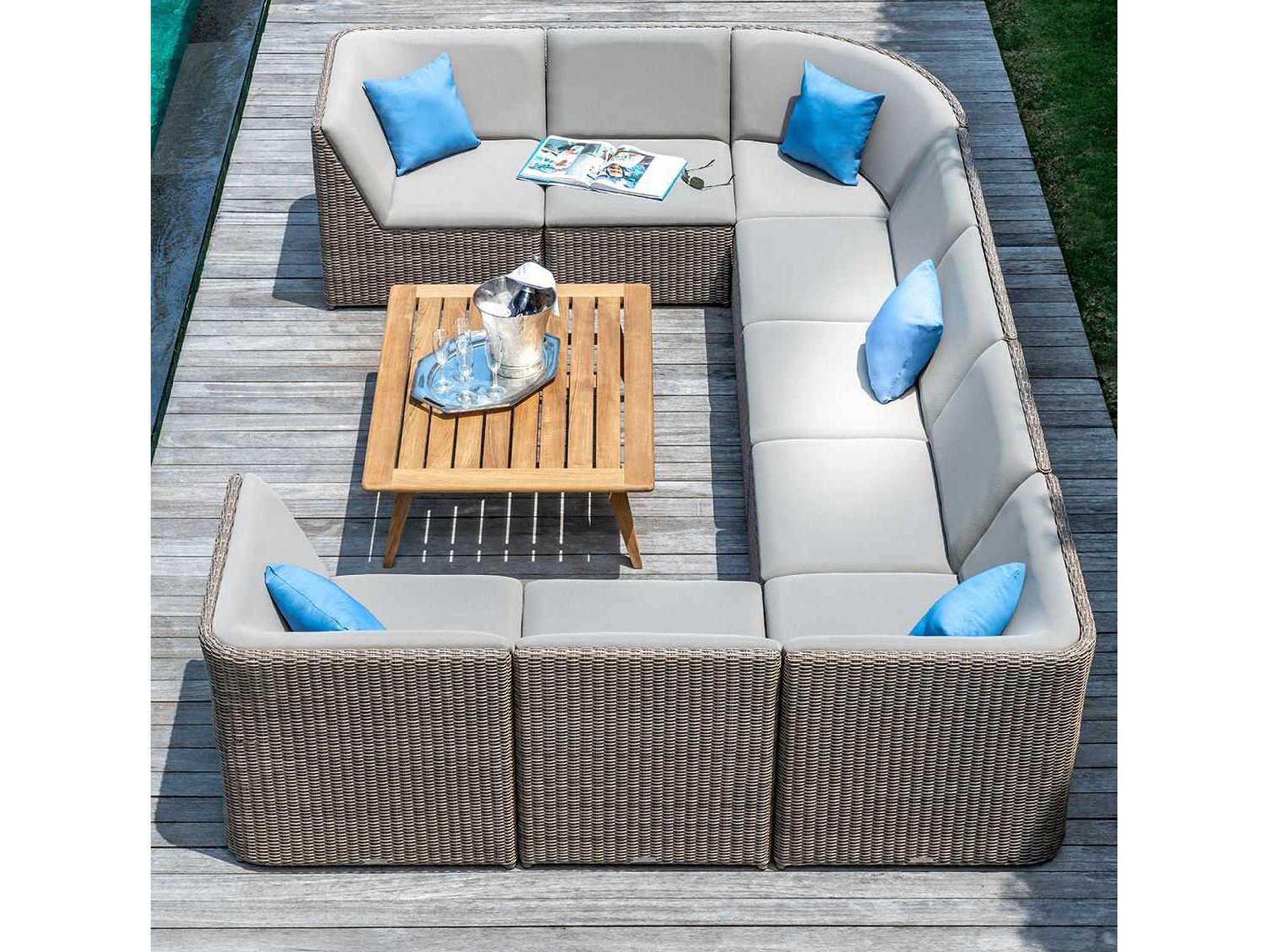 Kingsley Bate Milano Wicker Cushion Modular Loveseat