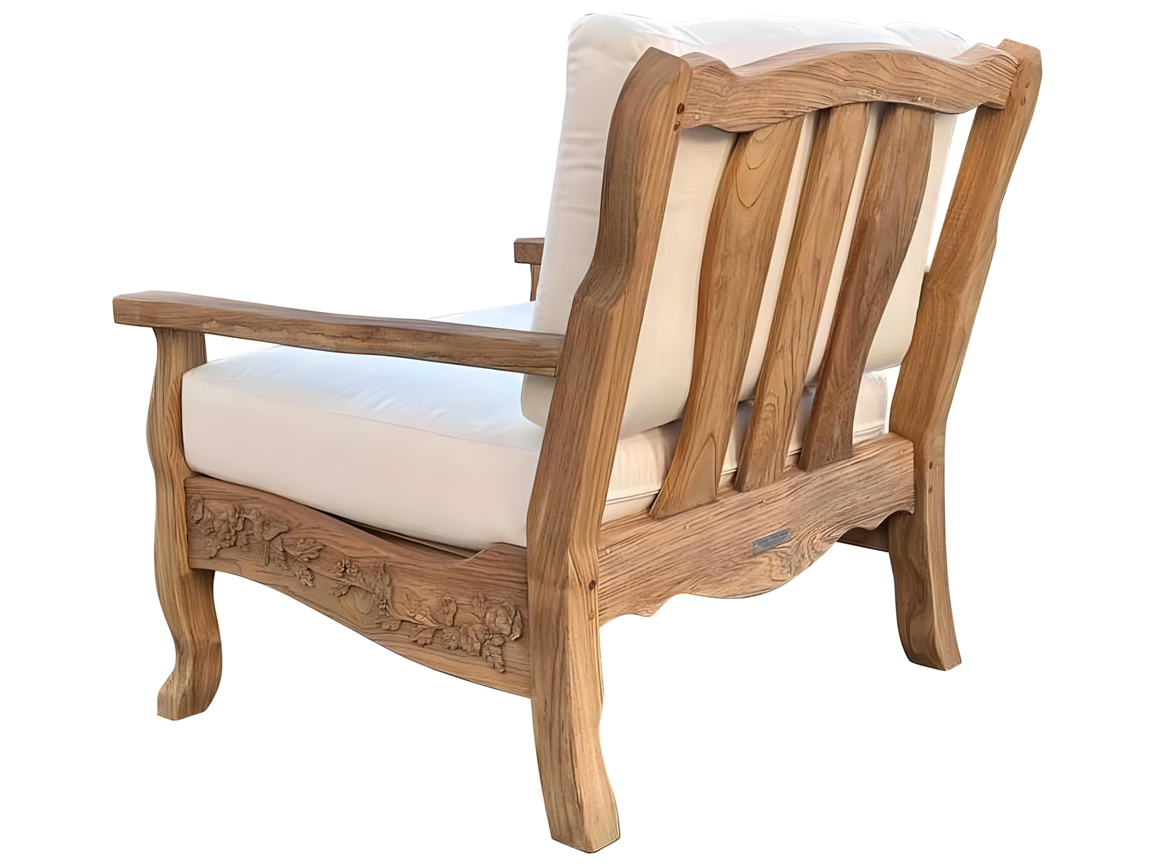 Kingsley Bate Normandy Teak Cushion Lounge Chair
