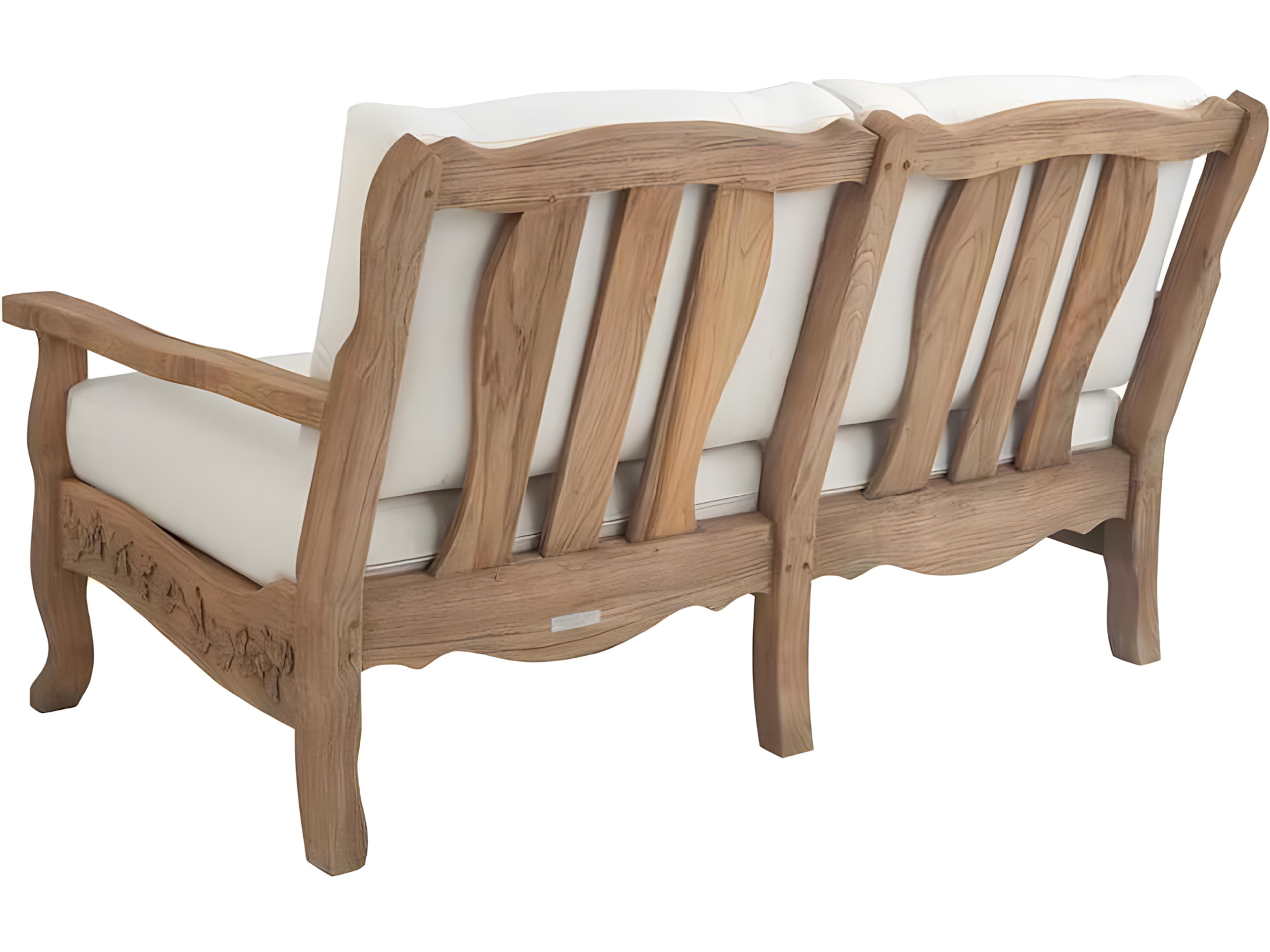 Kingsley Bate Special Order Normandy Teak Cushion Loveseat