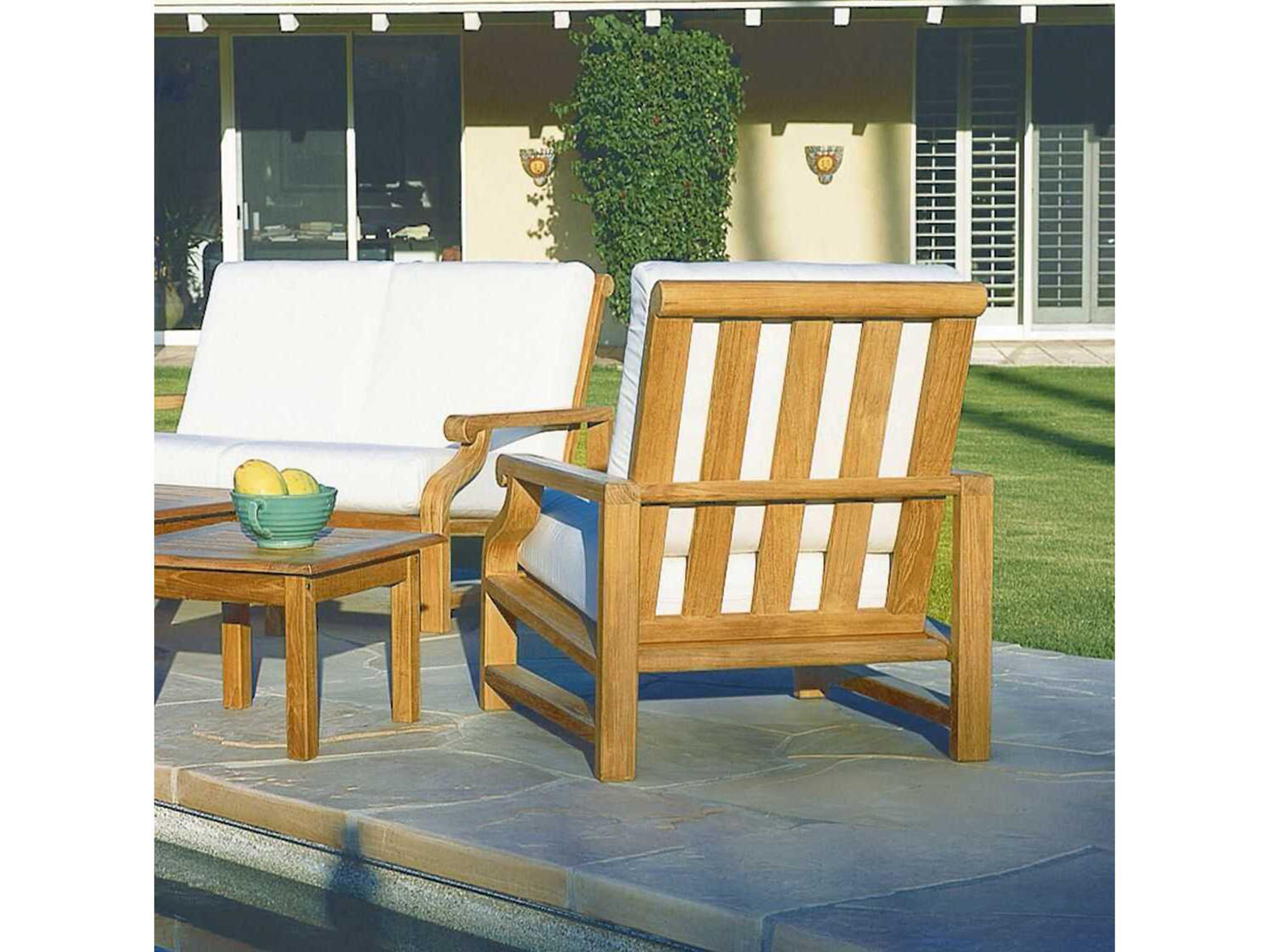 Kingsley Bate Special Order Nantucket Teak Cushion Lounge Chair