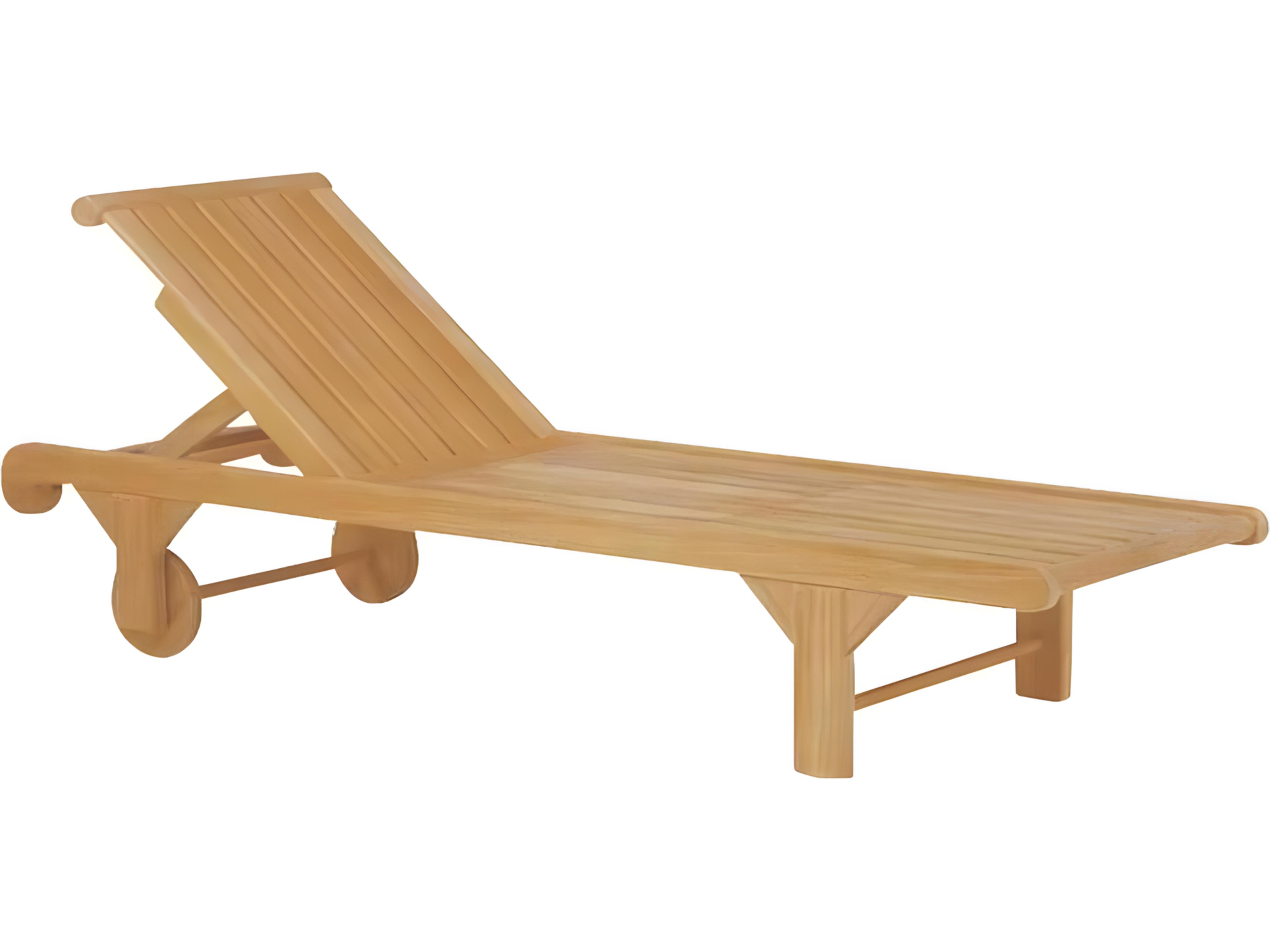 Nantucket Teak Chaise Lounge Adjustable
