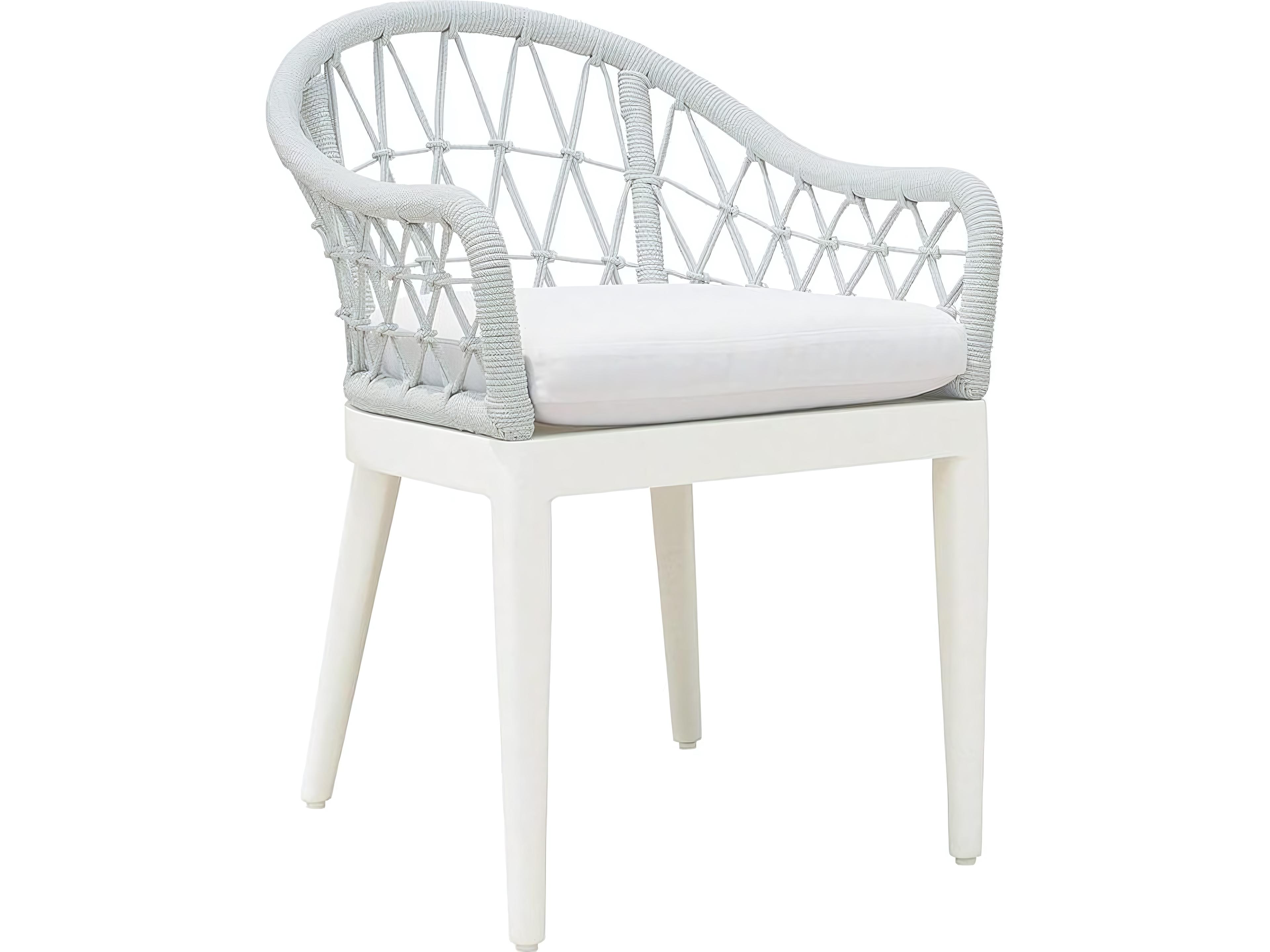 Kingsley Bate Nevis Aluminum Cushion Dining Arm Chair