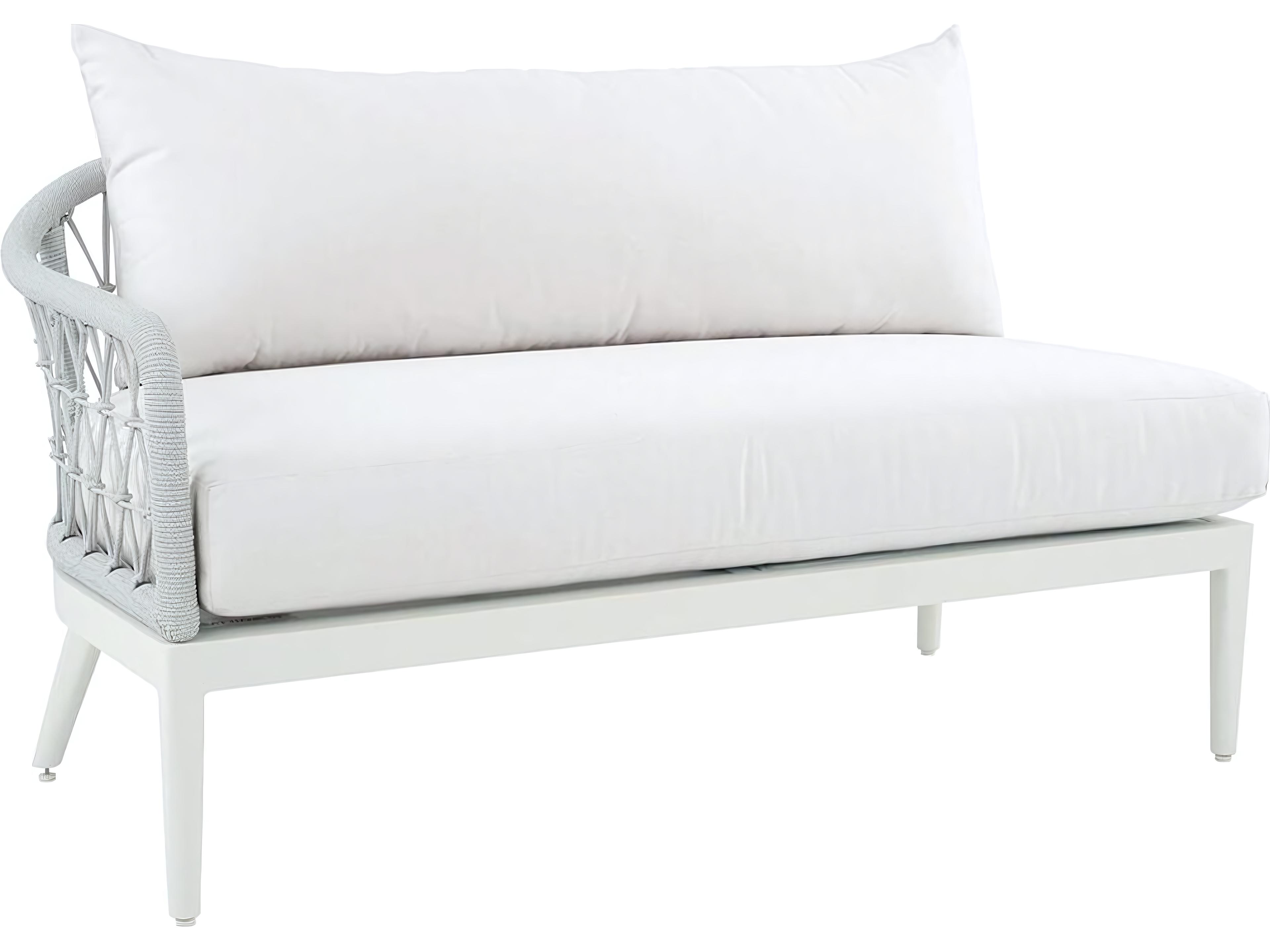 Nevis Aluminum Cushion Sectional Left Arm Facing Loveseat