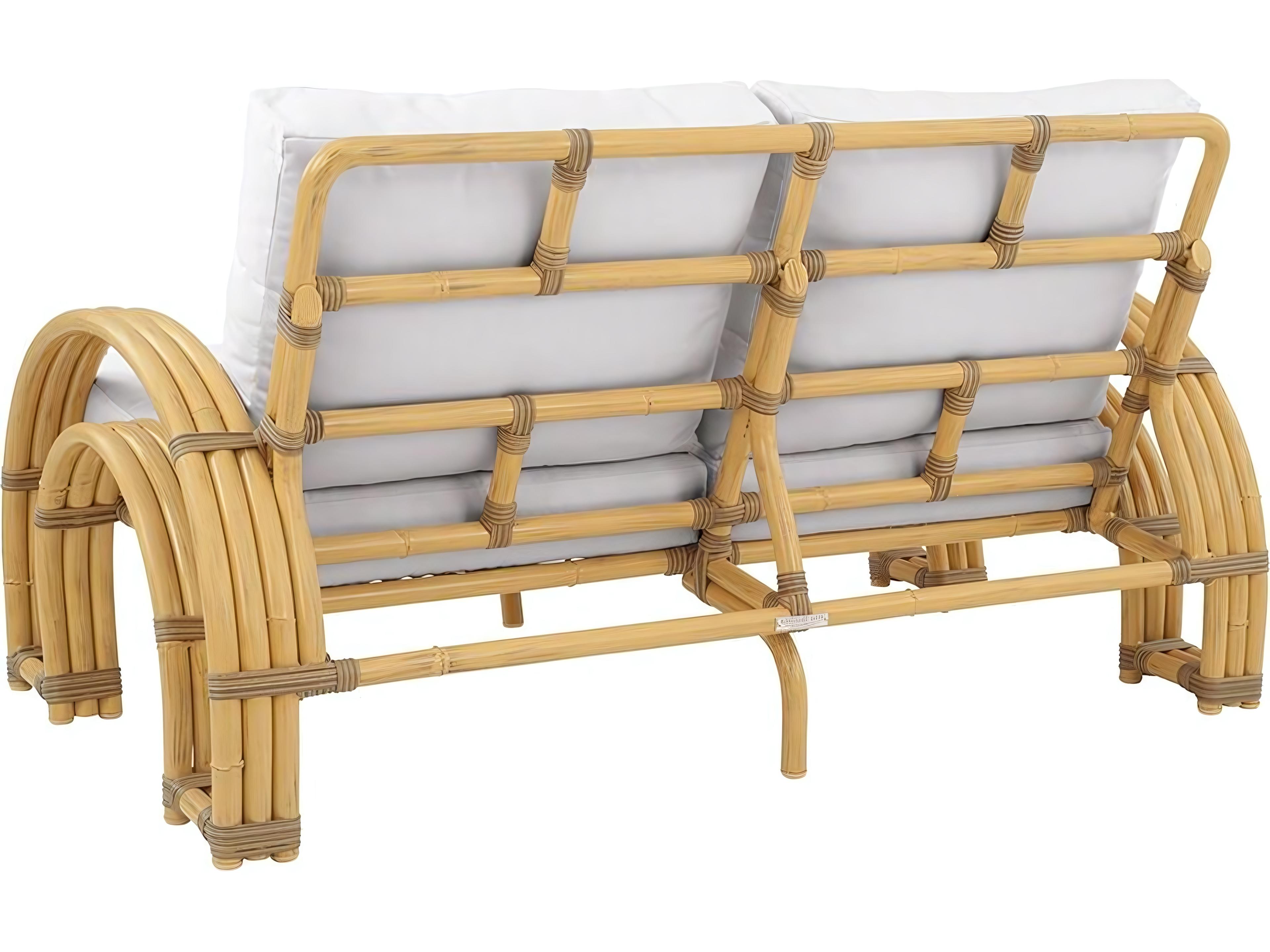 Kingsley Bate Special Order Palm Springs Aluminum Cushion Loveseat