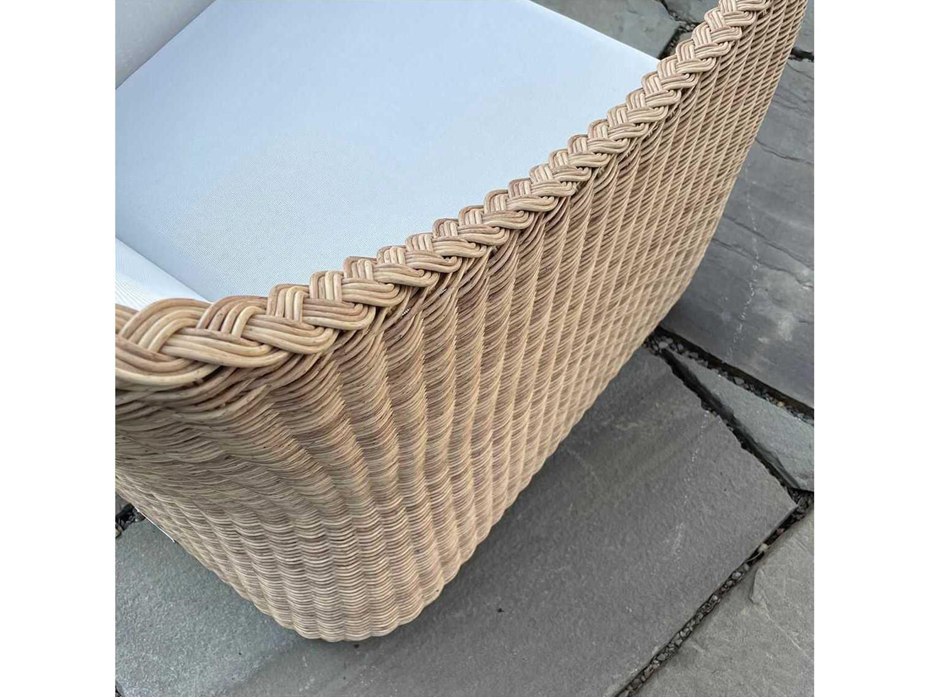 Kingsley Bate Quogue Wicker Sling Dining Arm Chair