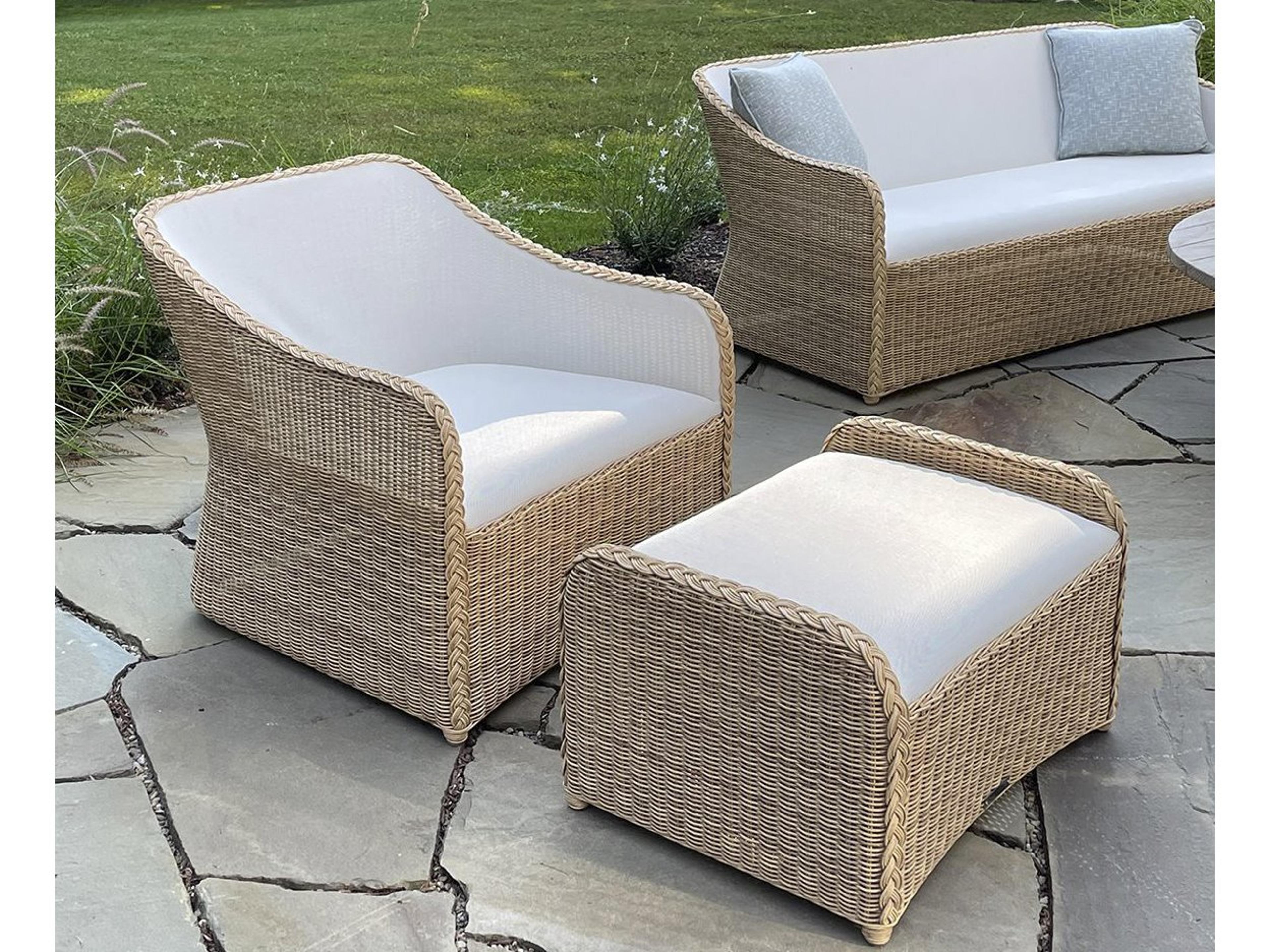 Quogue Wicker Sling Lounge Set