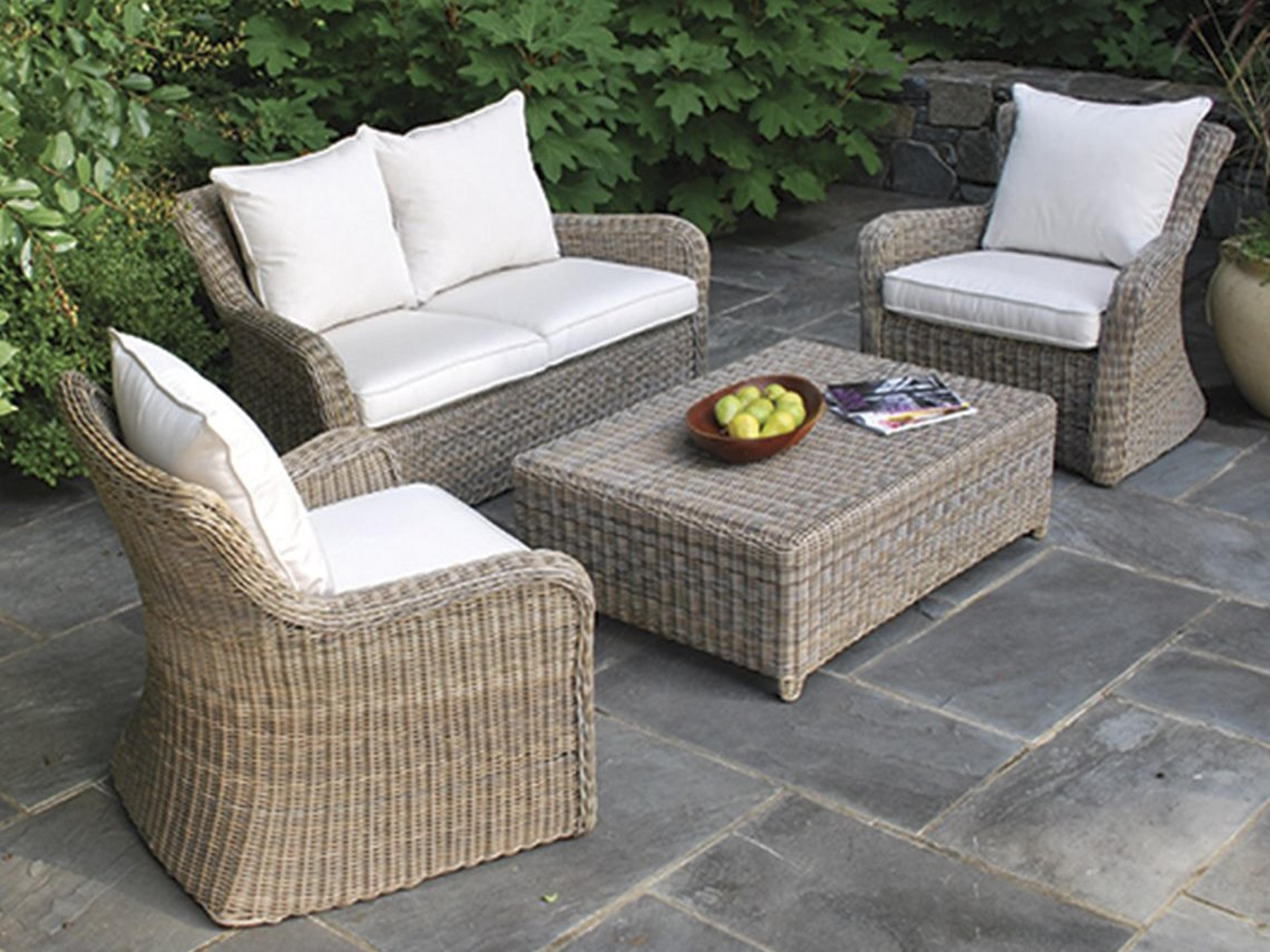 Sag Harbor Wicker Cushion Lounge Set