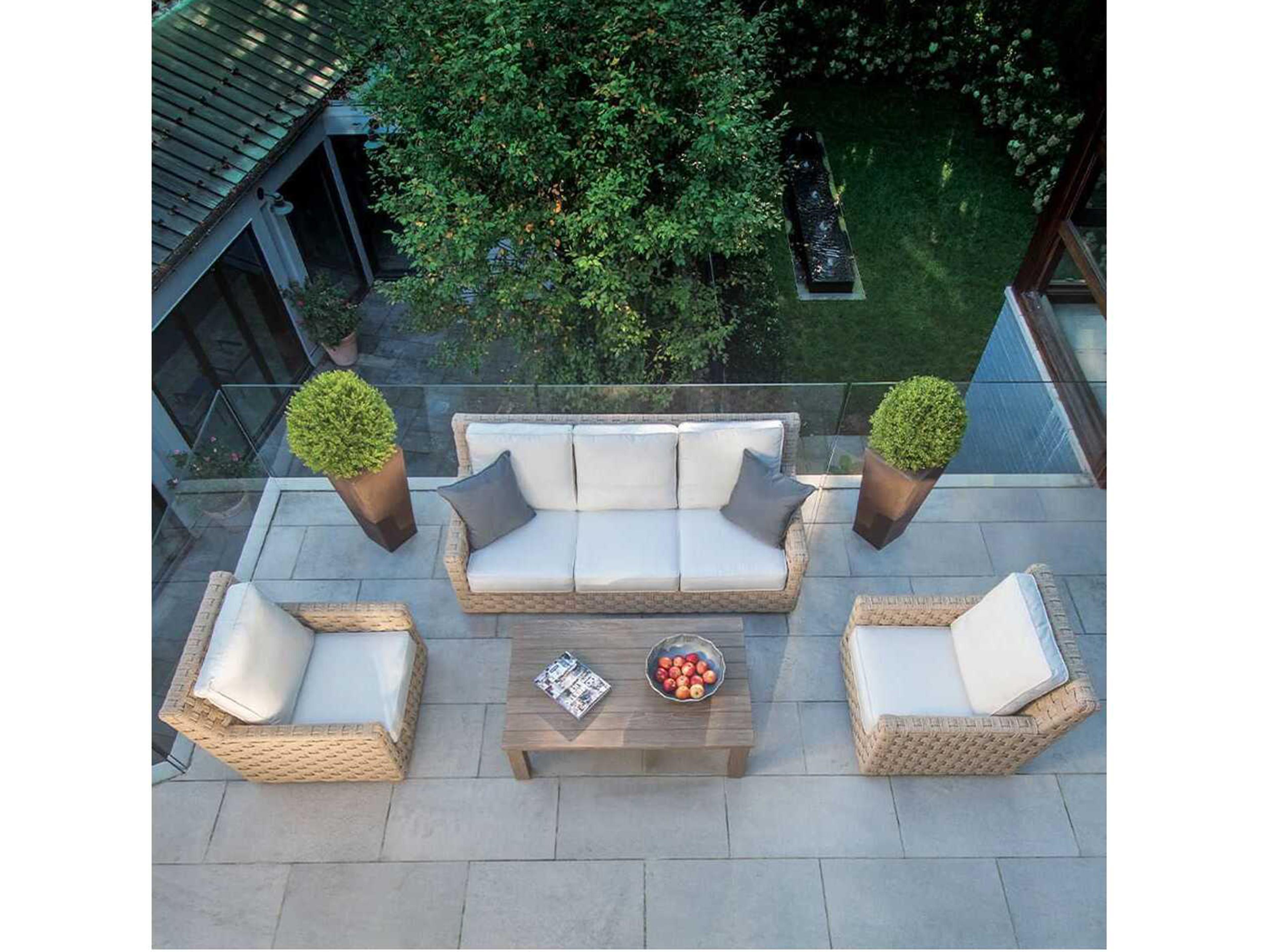 Kingsley Bate St. Barts Aluminum Cushion Sofa