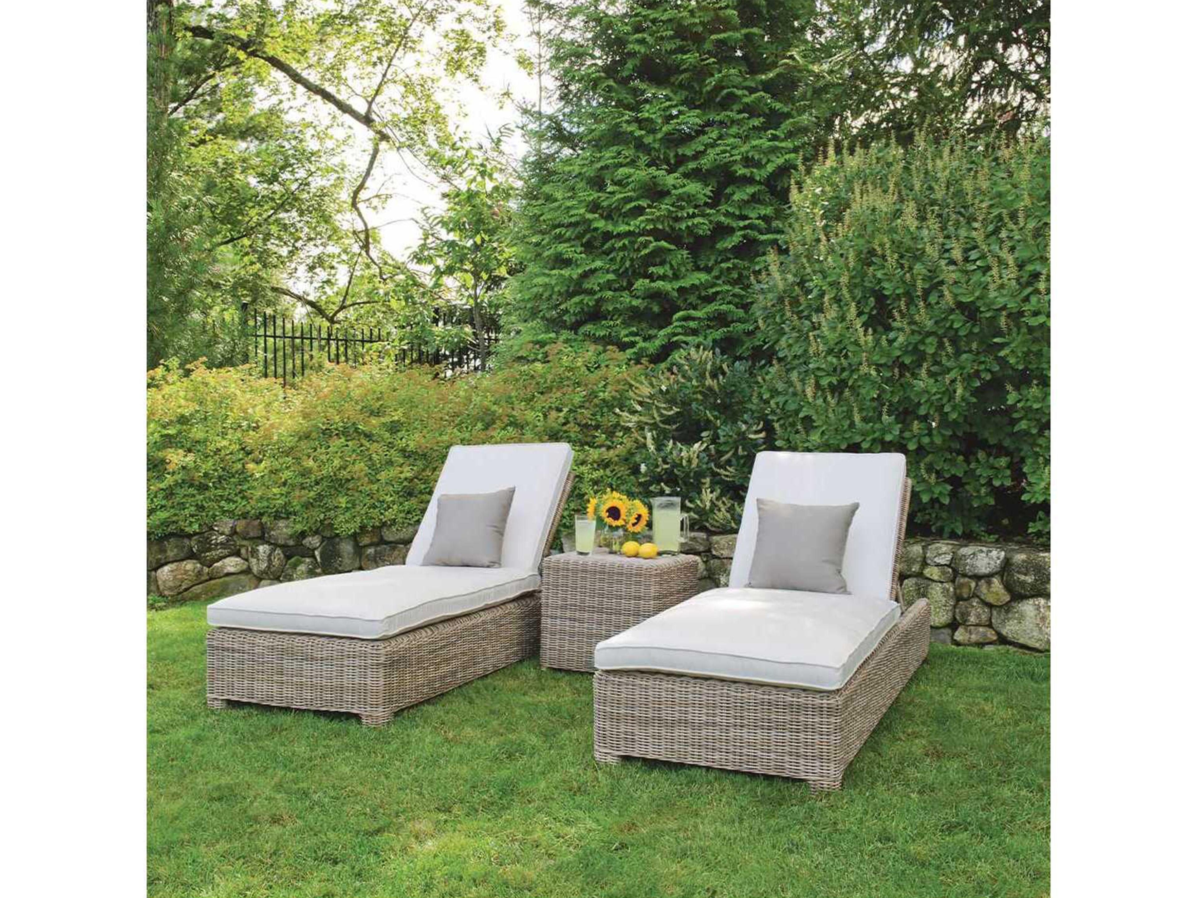 Kingsley Bate Sag Harbor Wicker 19.5" Wide Square End Table