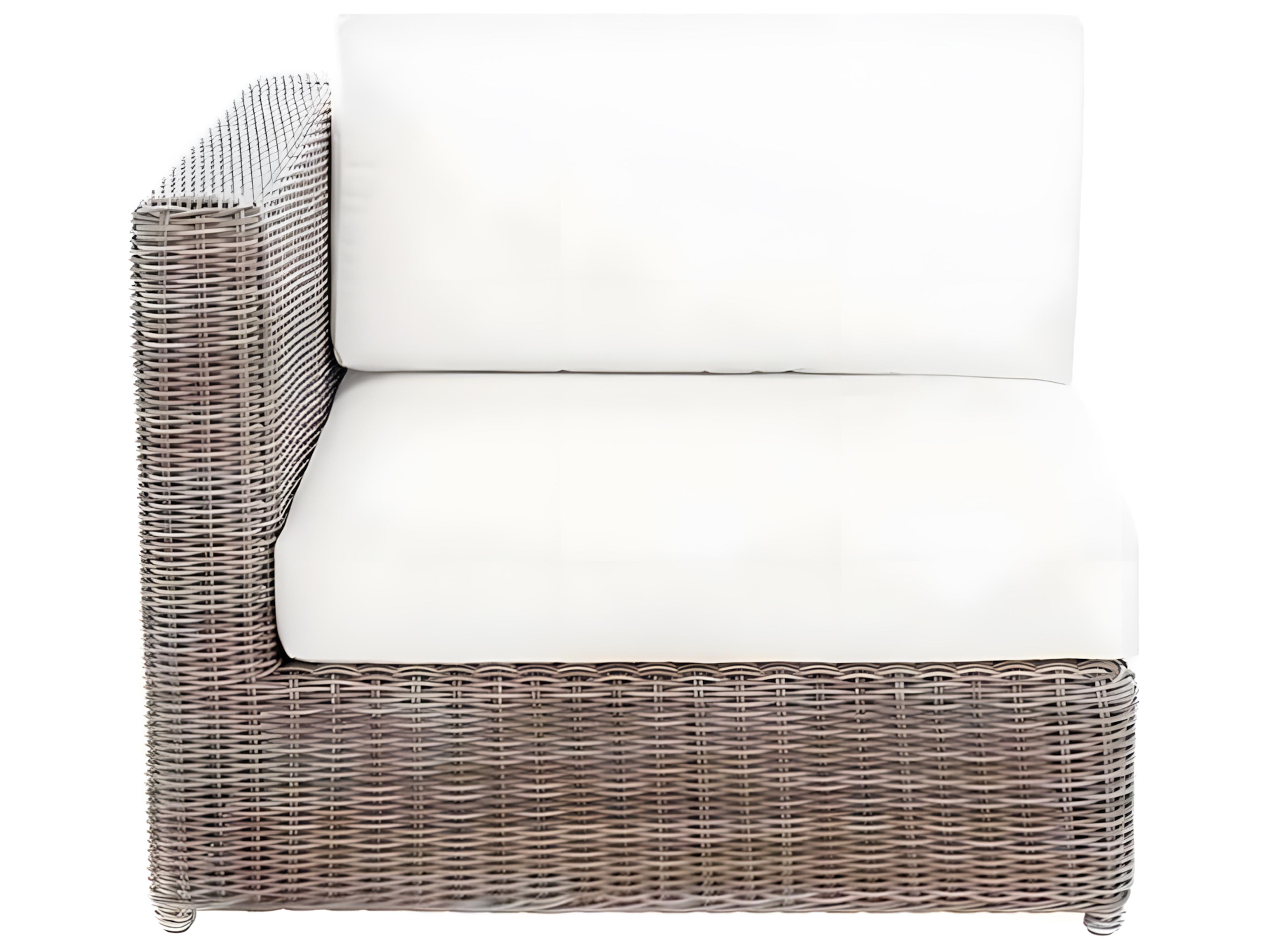 Kingsley Bate Special Order Sag Harbor Wicker Cushion Left/Right End Lounge Chair