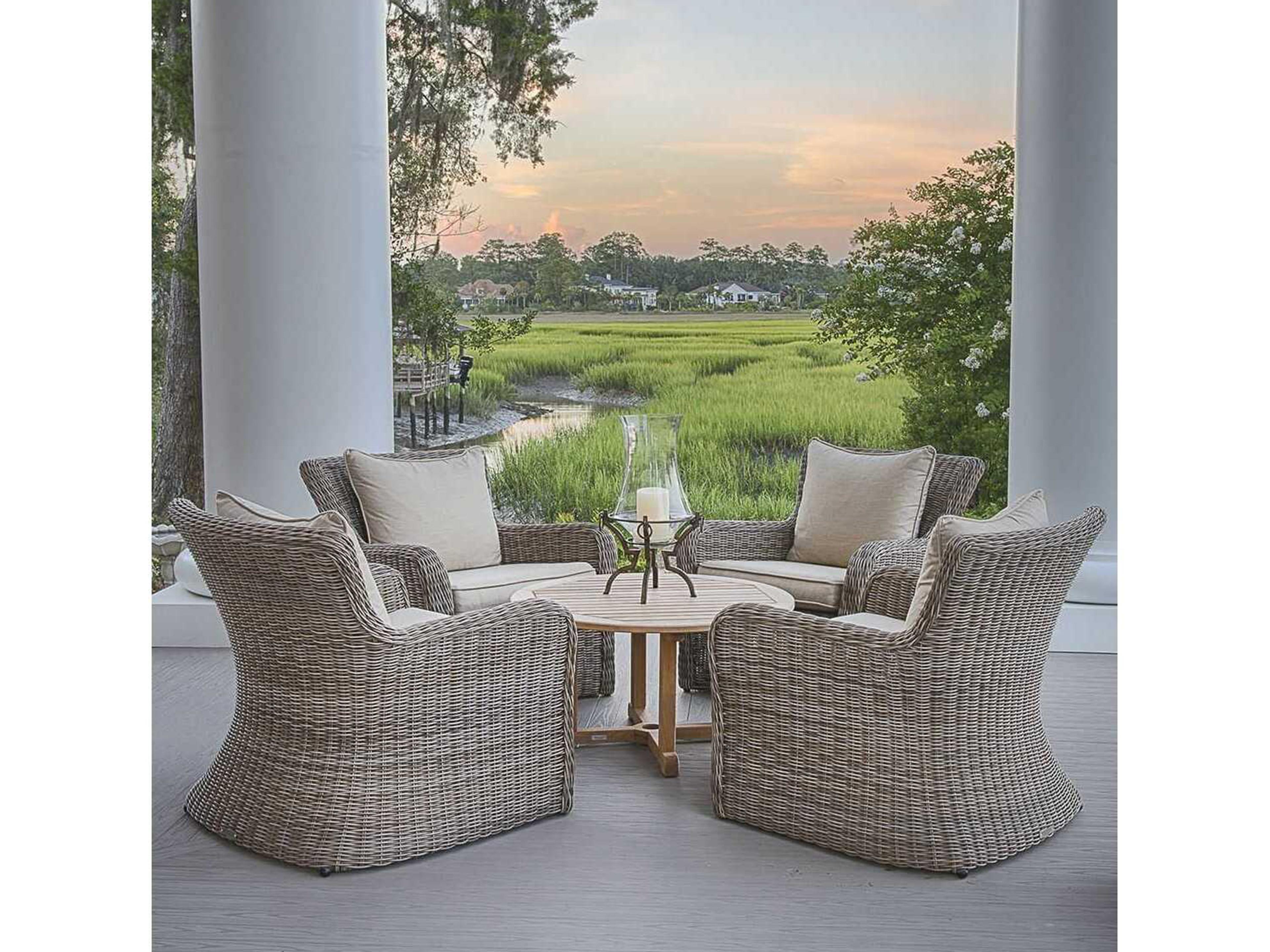 Kingsley Bate Sag Harbor Wicker Cushion Lounge Chair