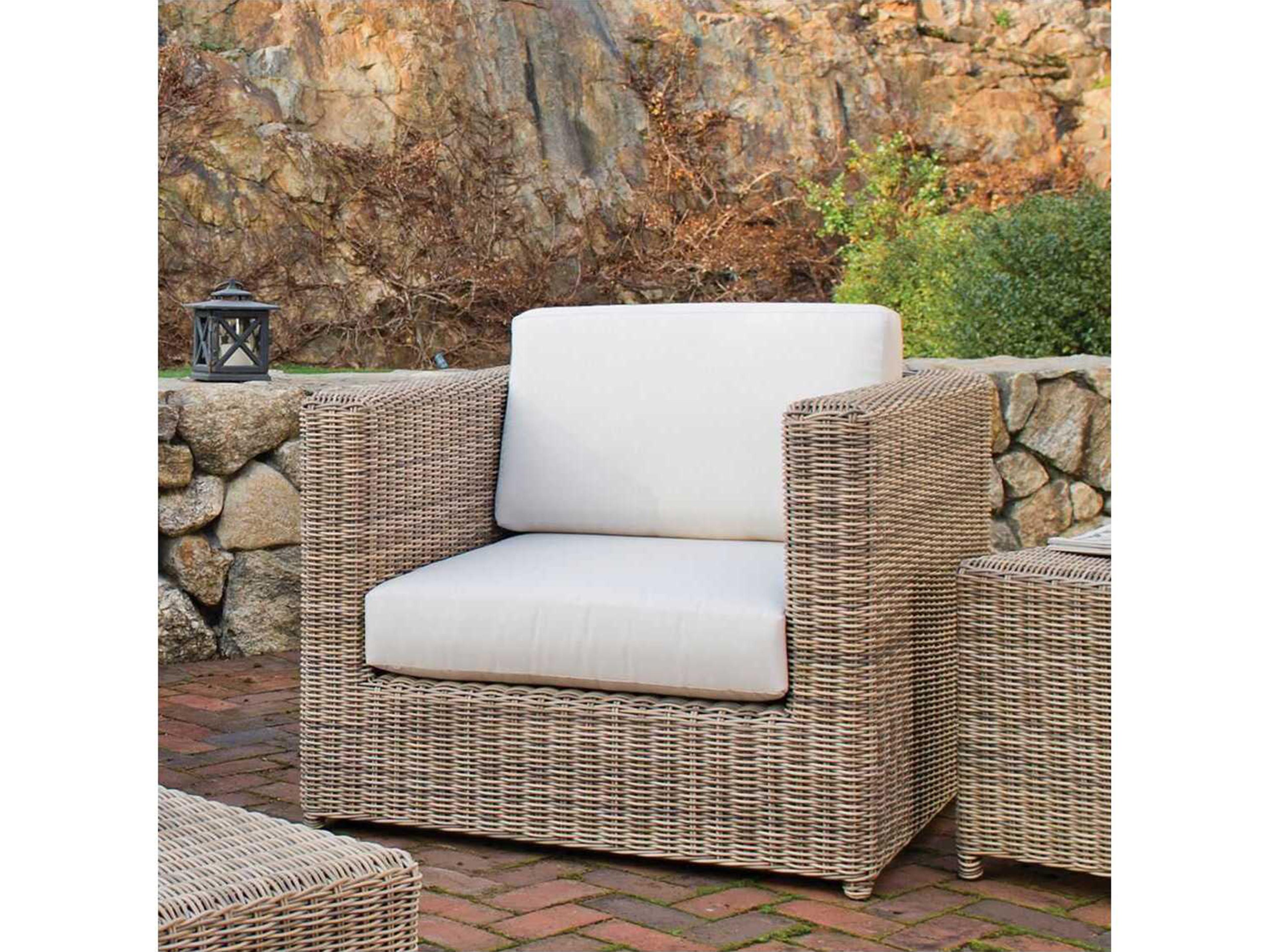 Kingsley Bate Special Order Sag Harbor Wicker Cushion Lounge Chair
