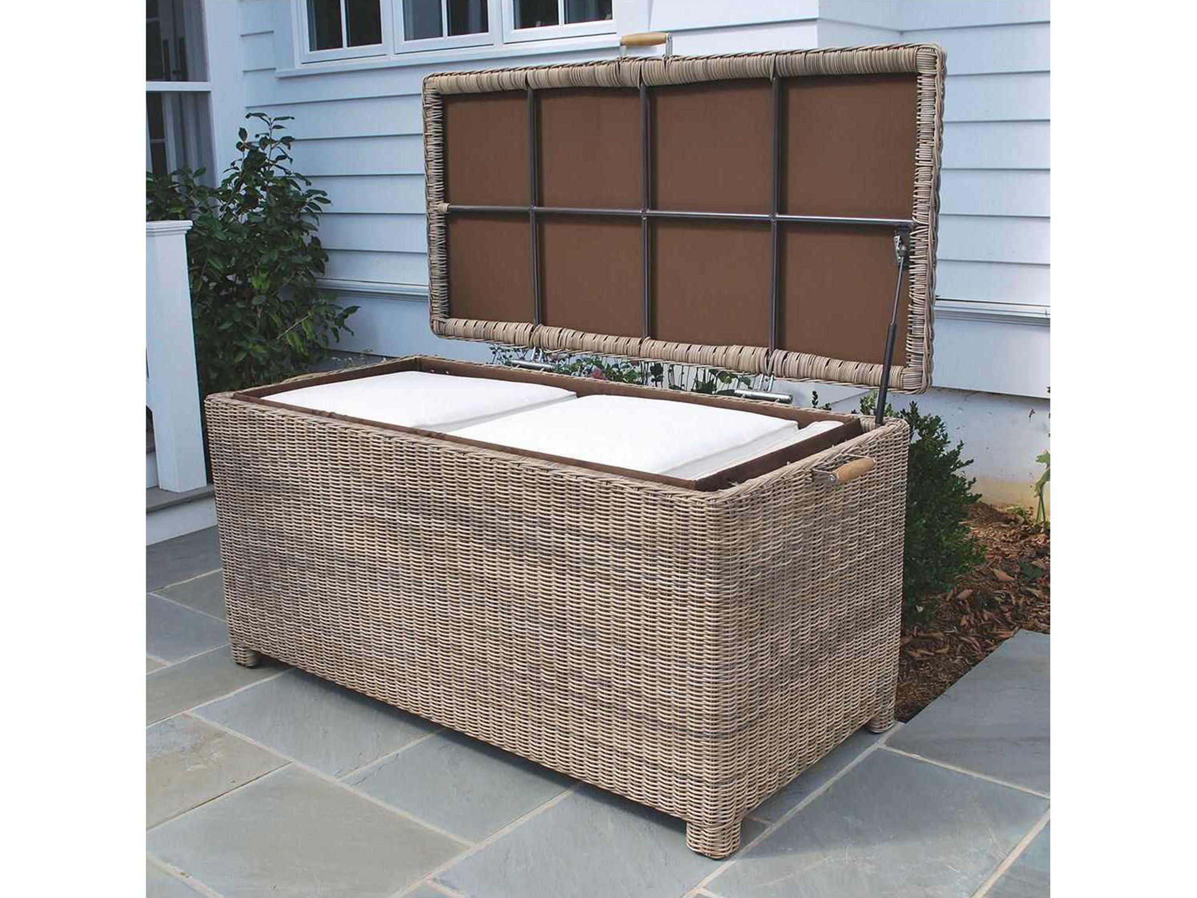 Kingsley Bate Sag Harbor Wicker Storage 60" Cushion Box