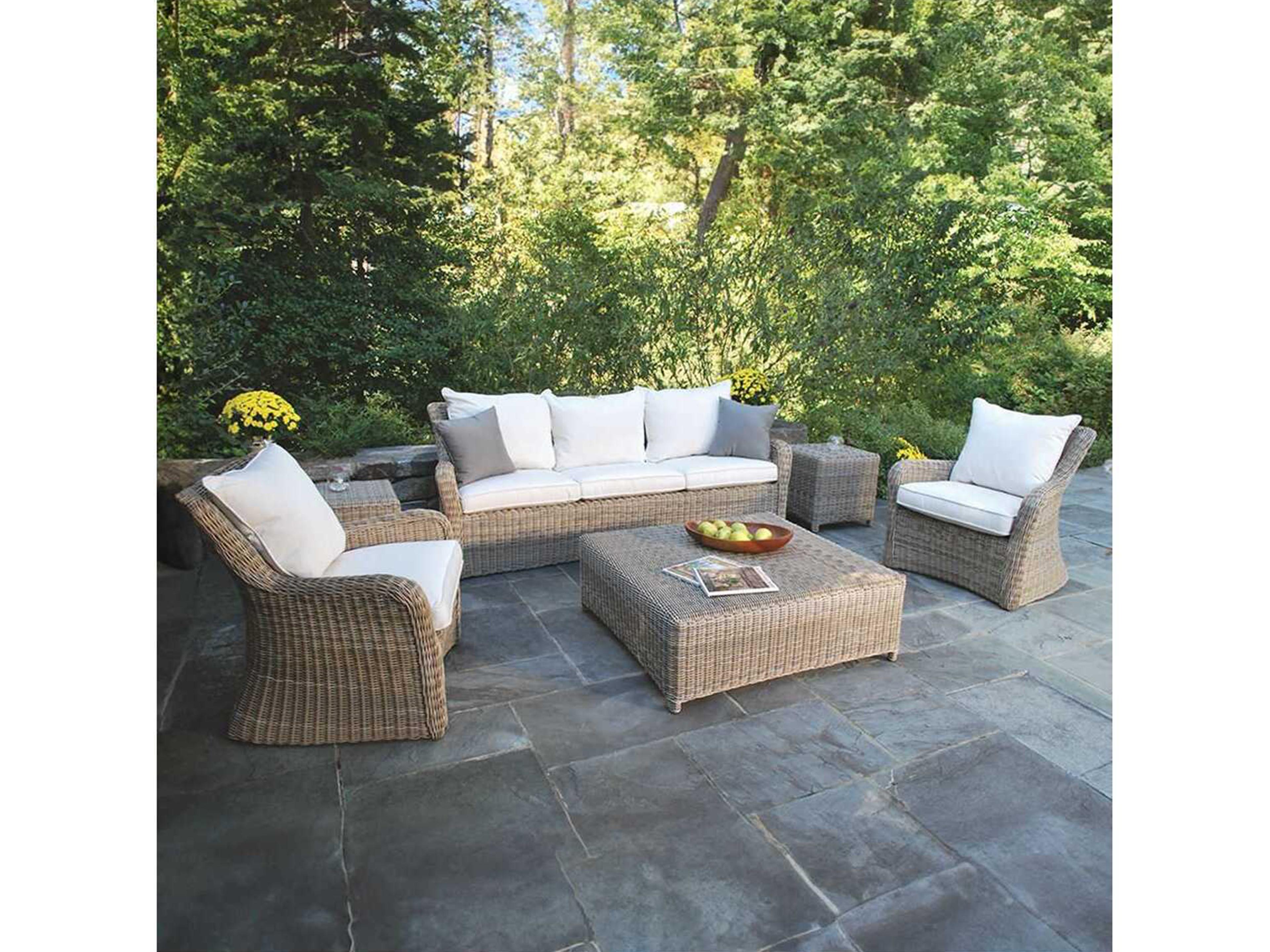 Kingsley Bate Sag Harbor Wicker Cushion Sofa