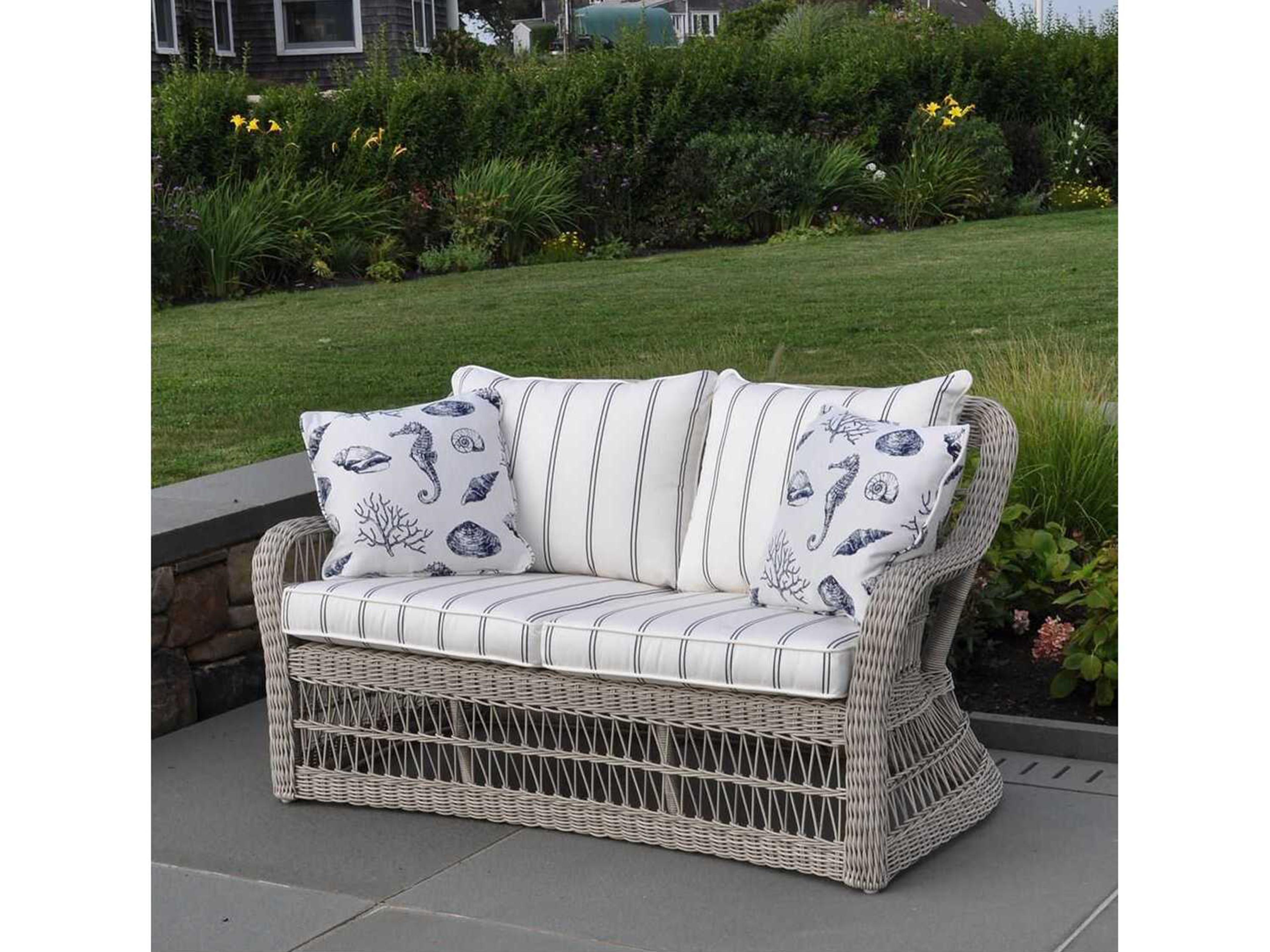 Kingsley Bate Special Order Southampton Wicker Cushion Loveseat
