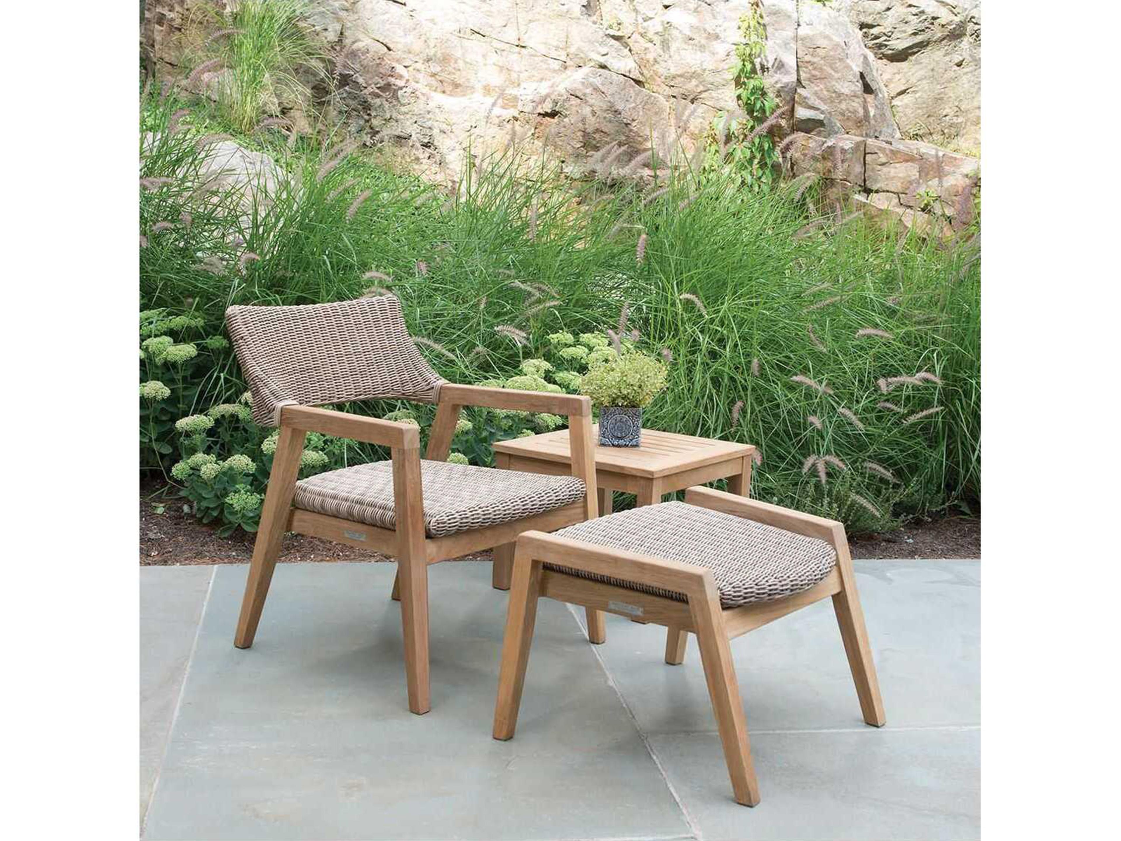 Kingsley Bate Special Order Spencer Teak Wicker Lounge Chair