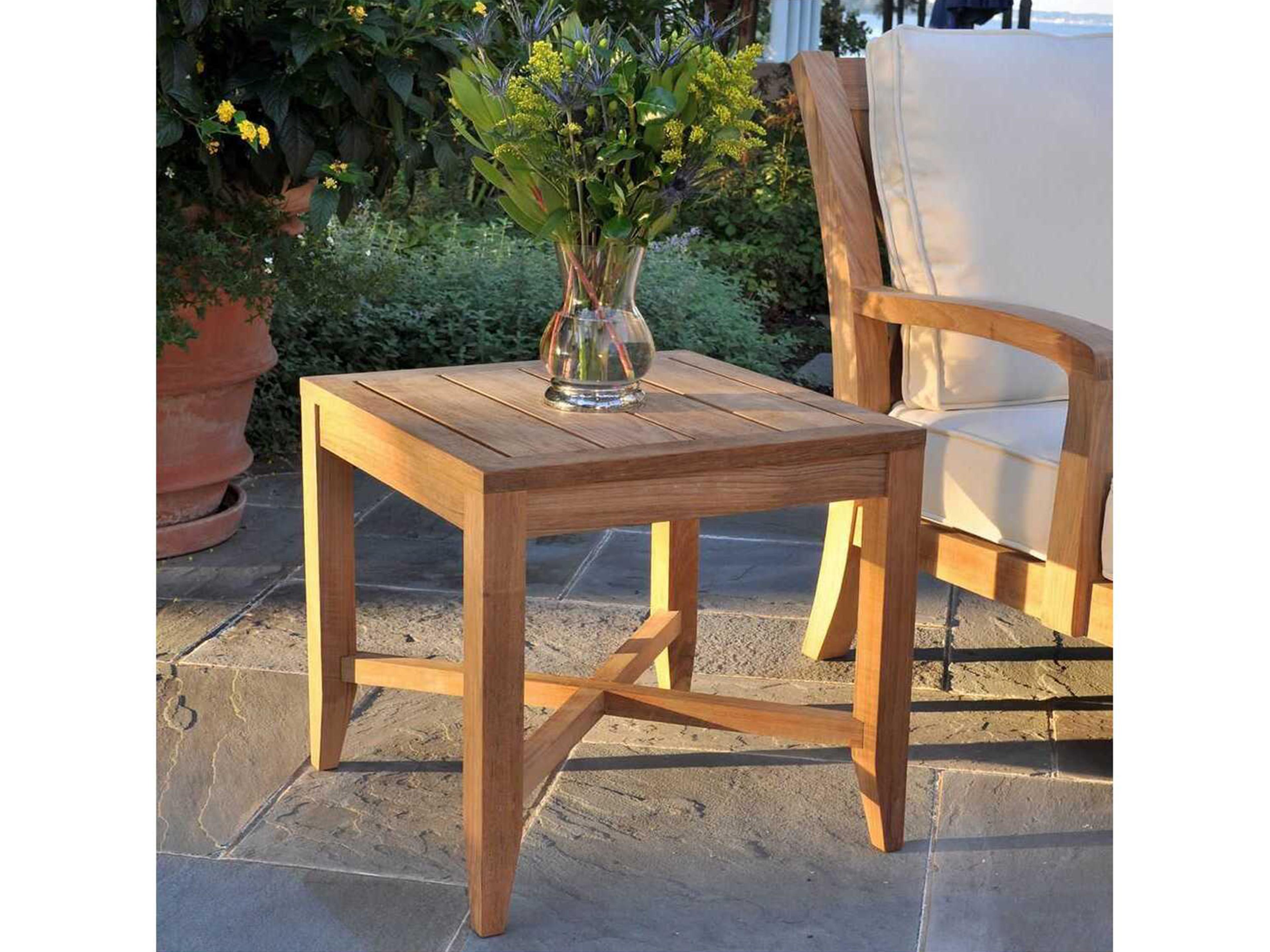 Kingsley Bate Somerset Teak 20" Wide Square End Table