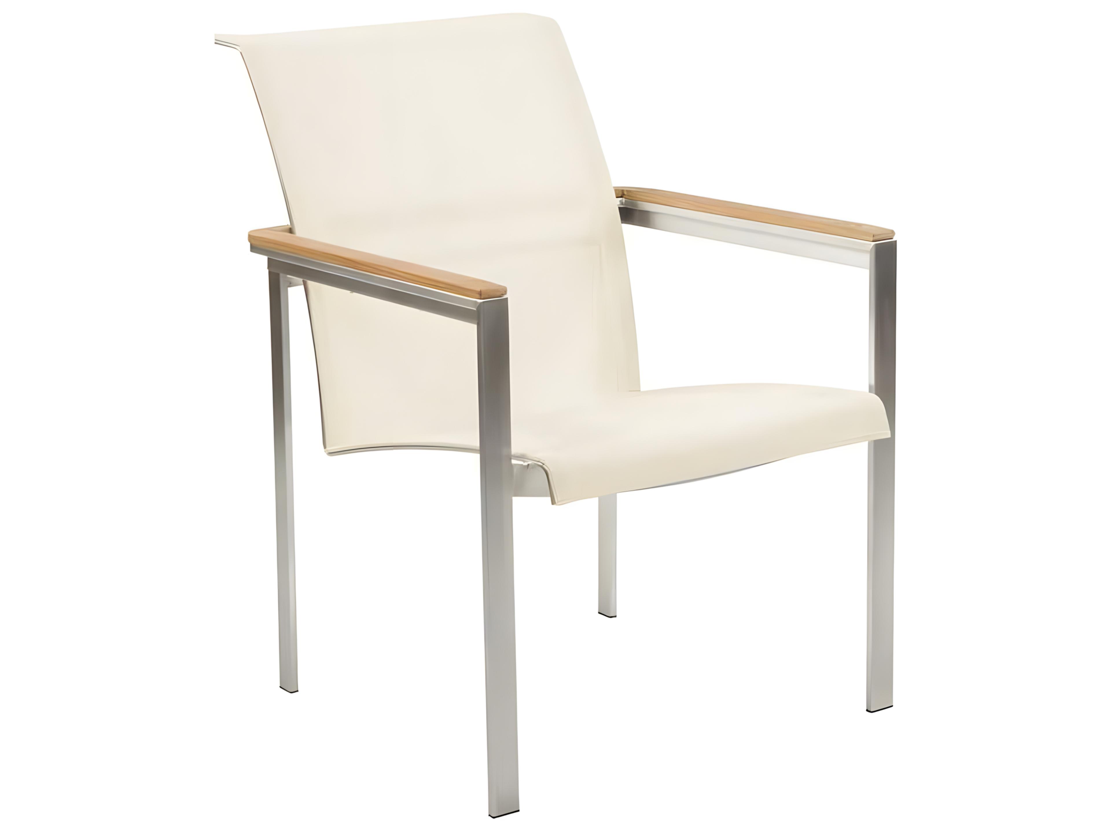 Tivoli Stainless Steel Sling Dining Arm Chair