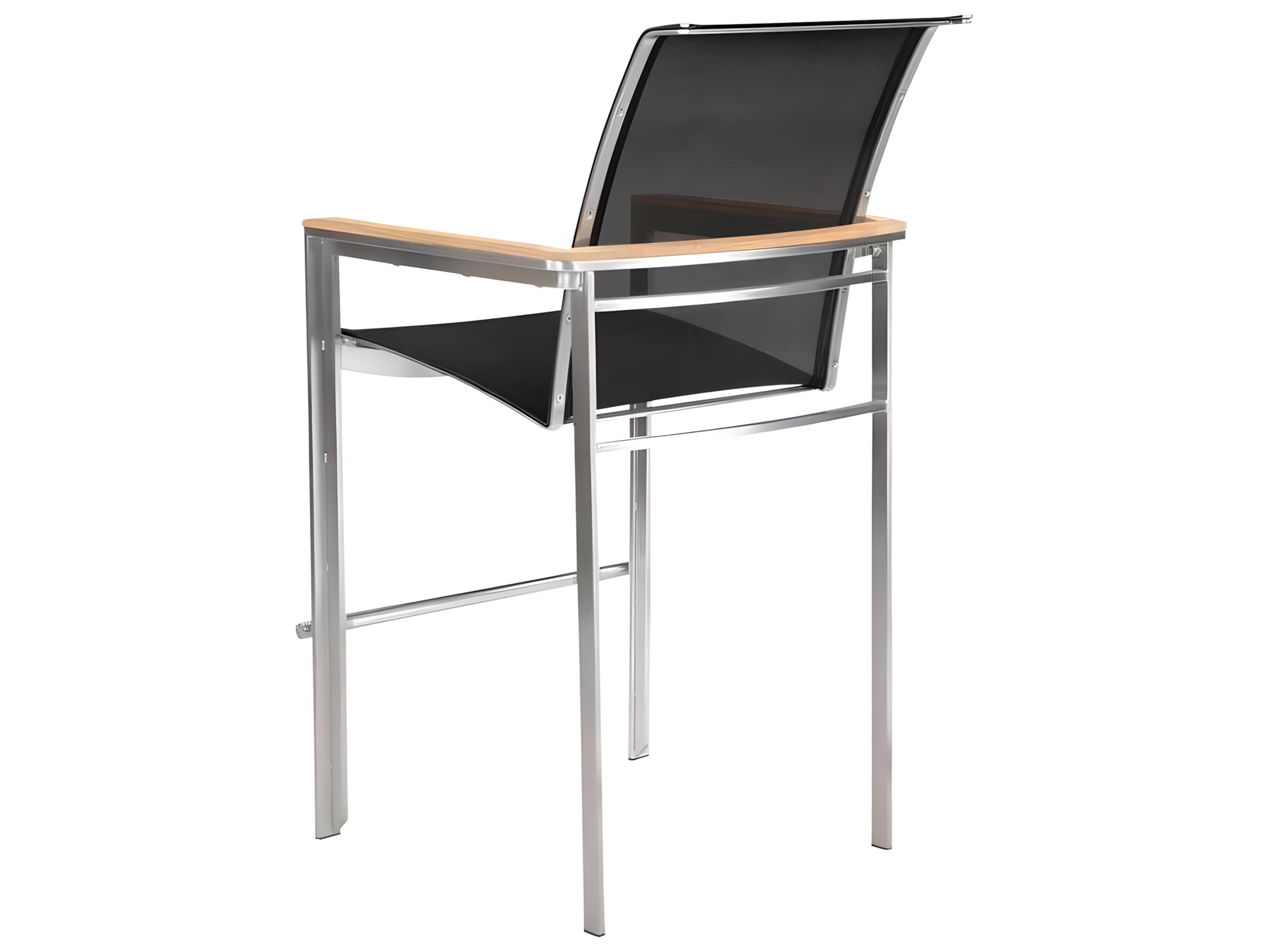 Kingsley Bate Tivoli Stainless Steel Sling Bar Stool