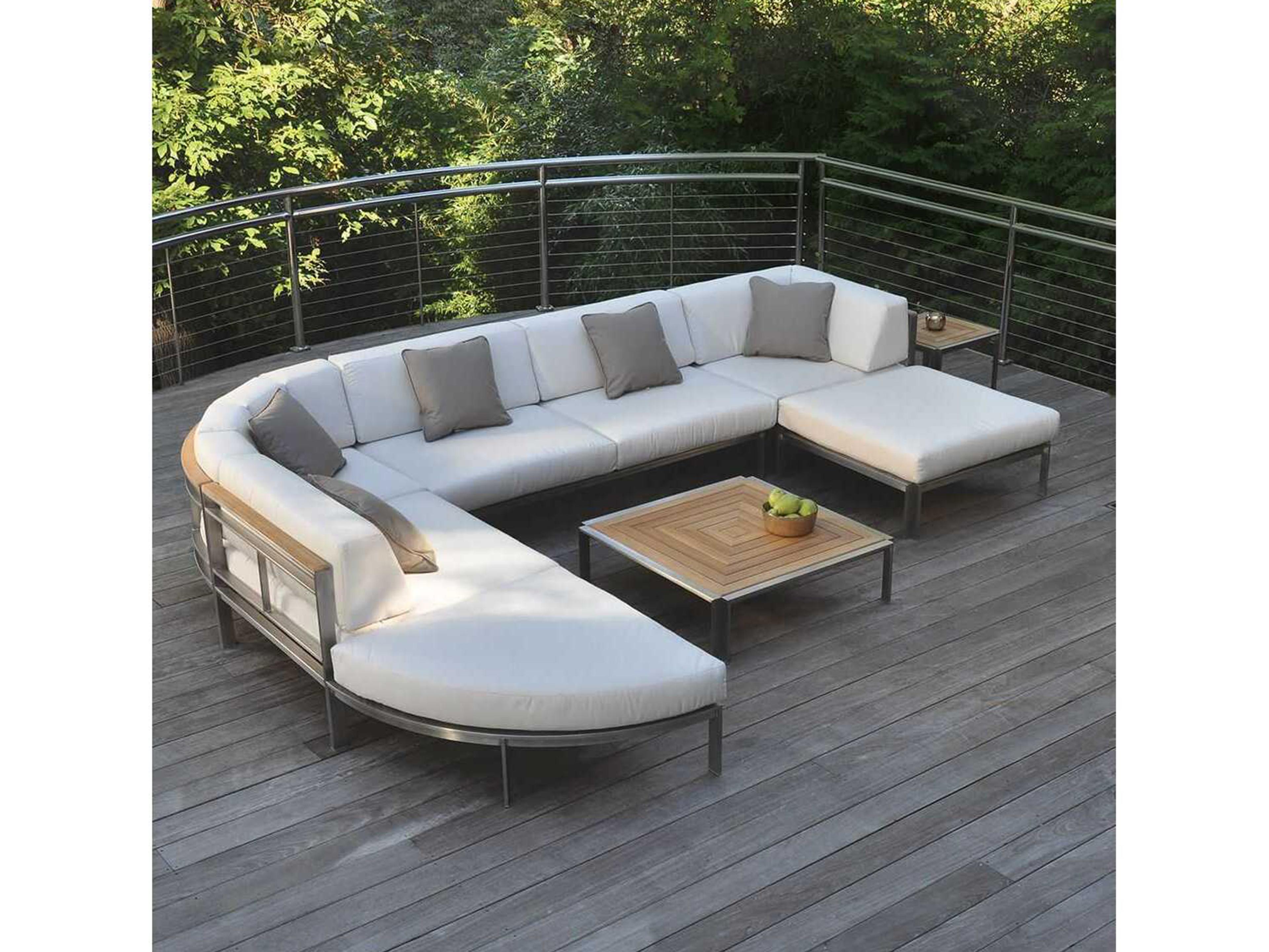 Kingsley Bate Tivoli Stainless Steel Square Coffee Table