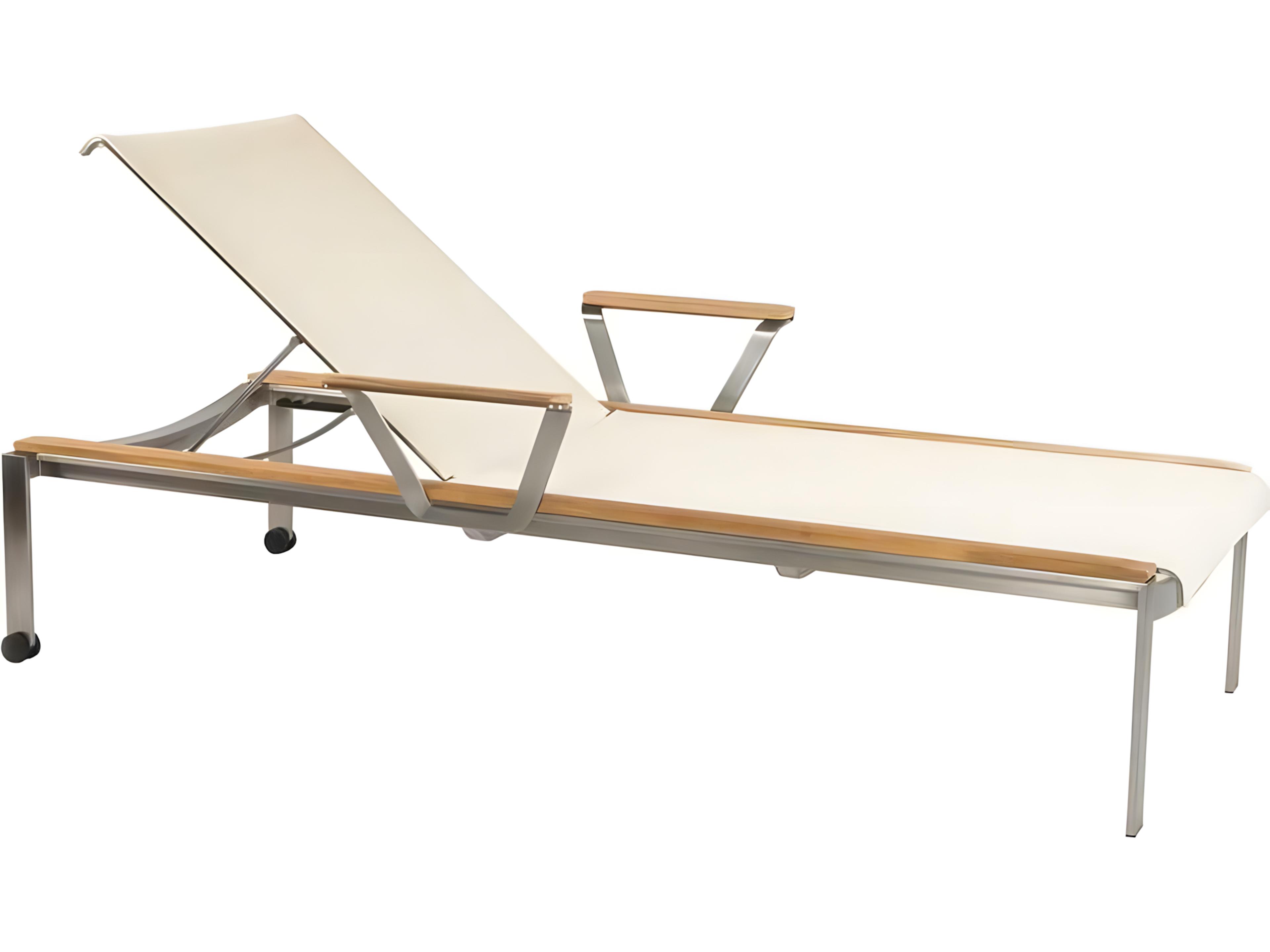 Tivoli Stainless Steel Sling Chaise Lounge